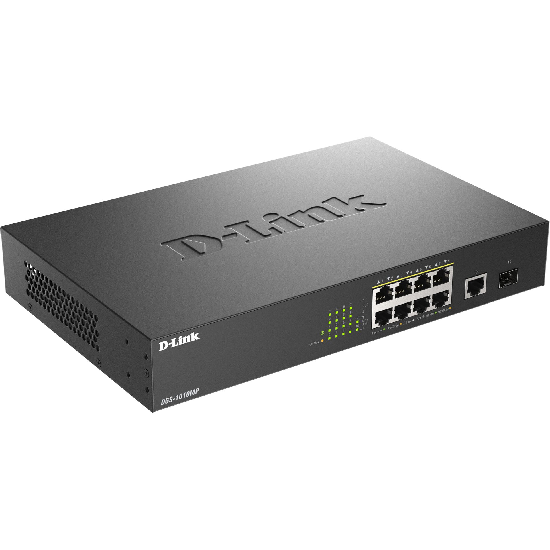 D-Link DGS-1010MP/E  10Port Layer2 PoE+ GigabitSwitch
