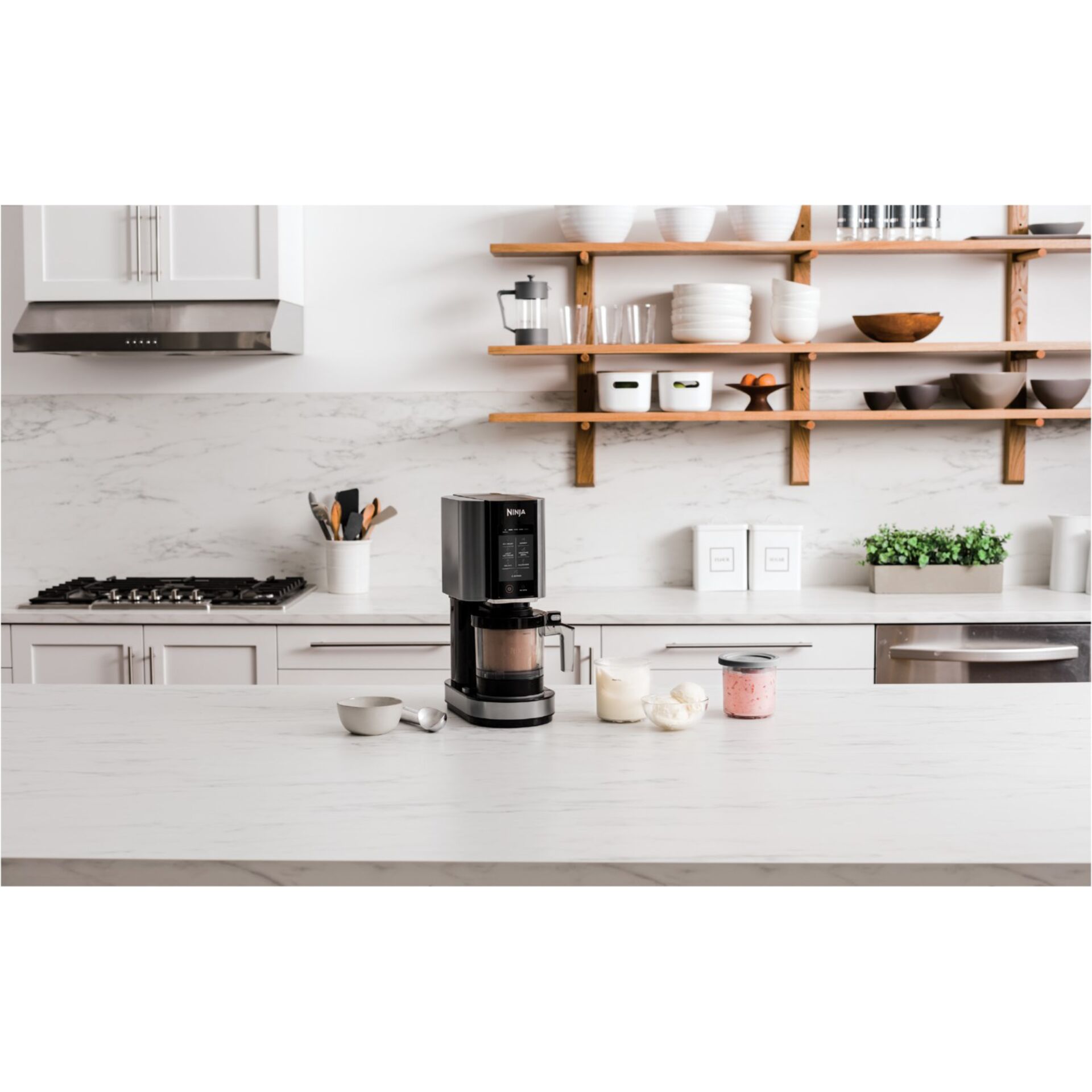 Kaffeemaschine, Küchenmaschine, Küchenbereich, Kücheninsel, Backbereich