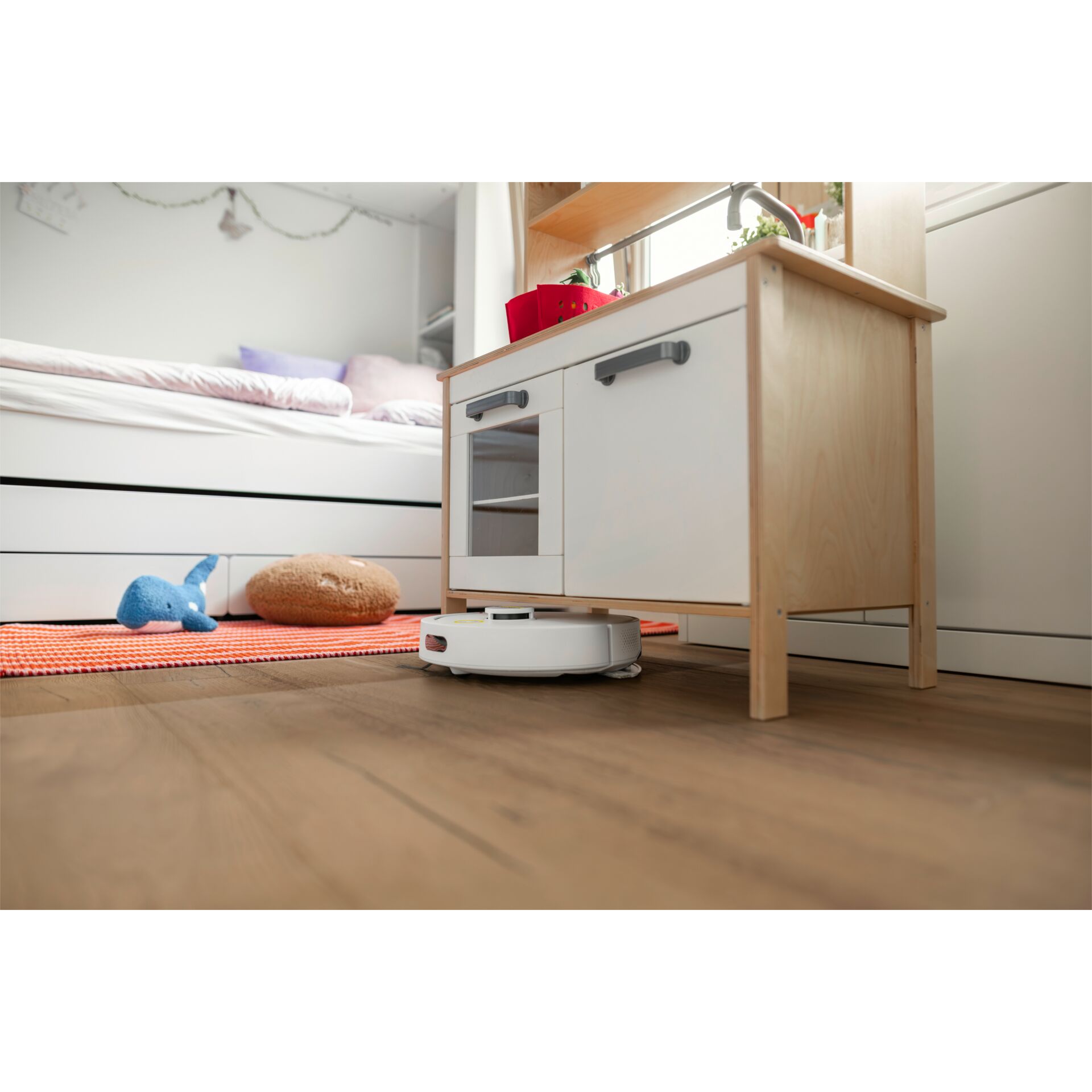 Robotersauger, Staubsaugerroboter, Kinderzimmer, Haushalt, Bodenreinigung, Robovac, Robot Vacuum, Bodenreinigung, Küchenmöbel, Holzboden