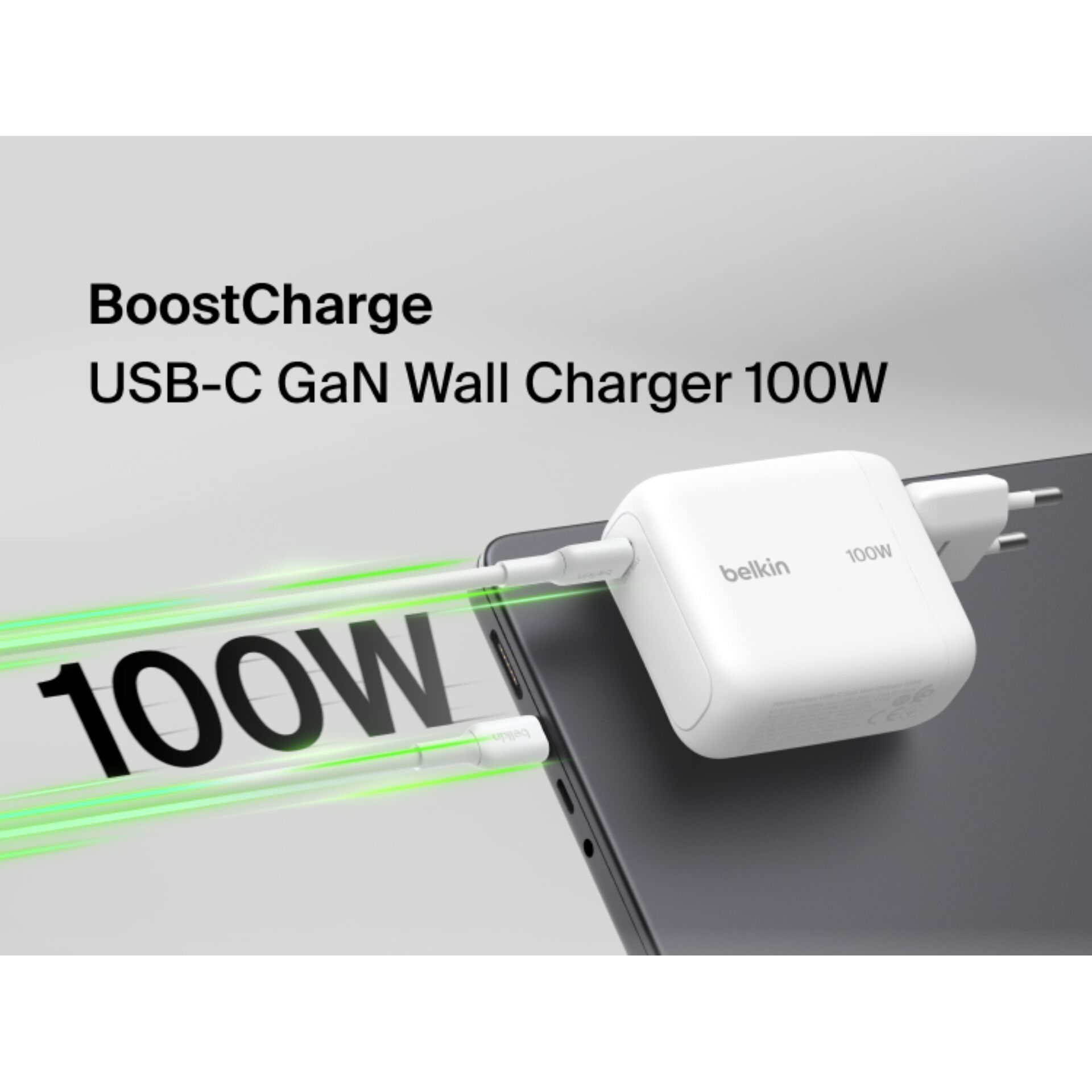 USB-C, Wandlader, 100W, GaN, Belkin