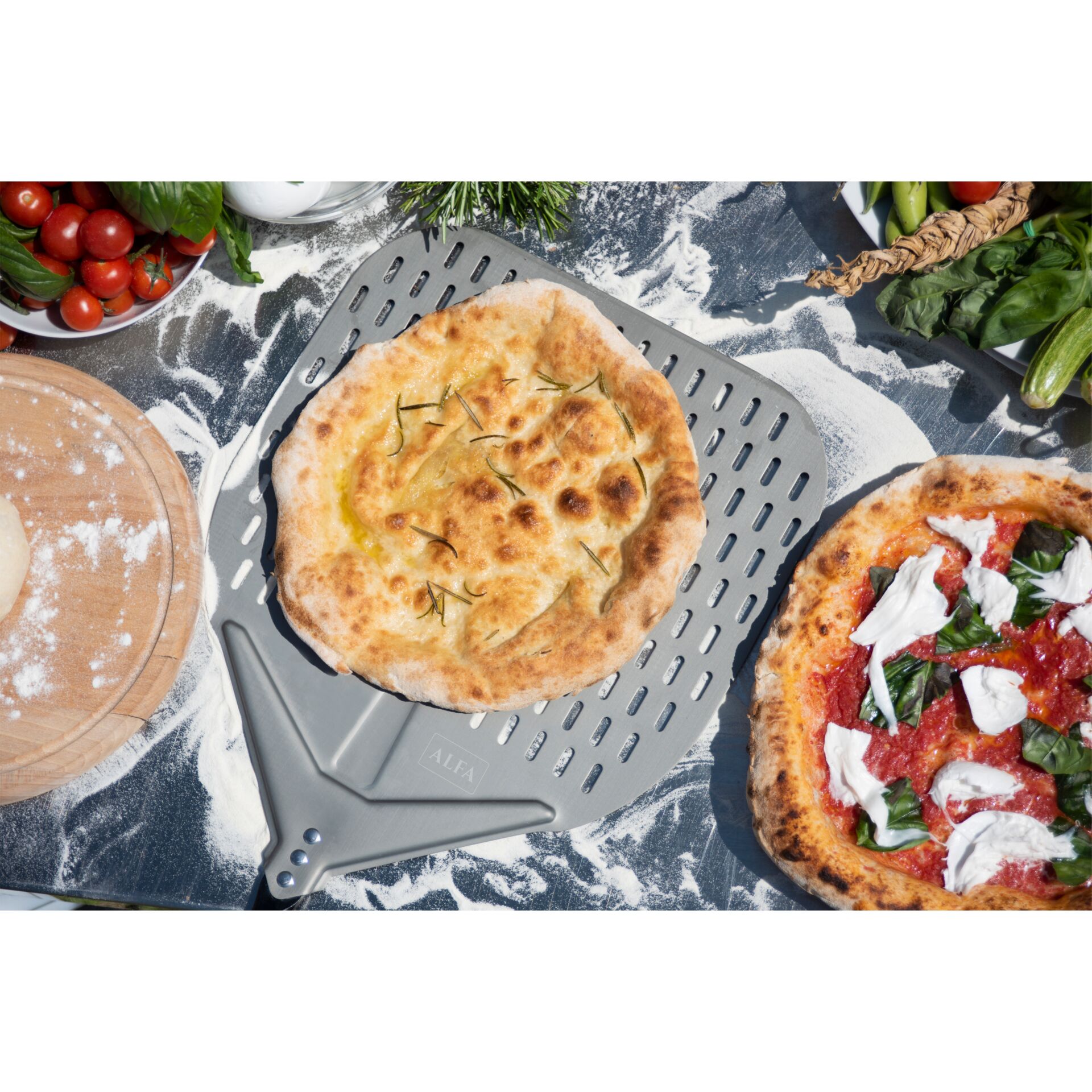 Essen, Pizza, Präsentation des Essens