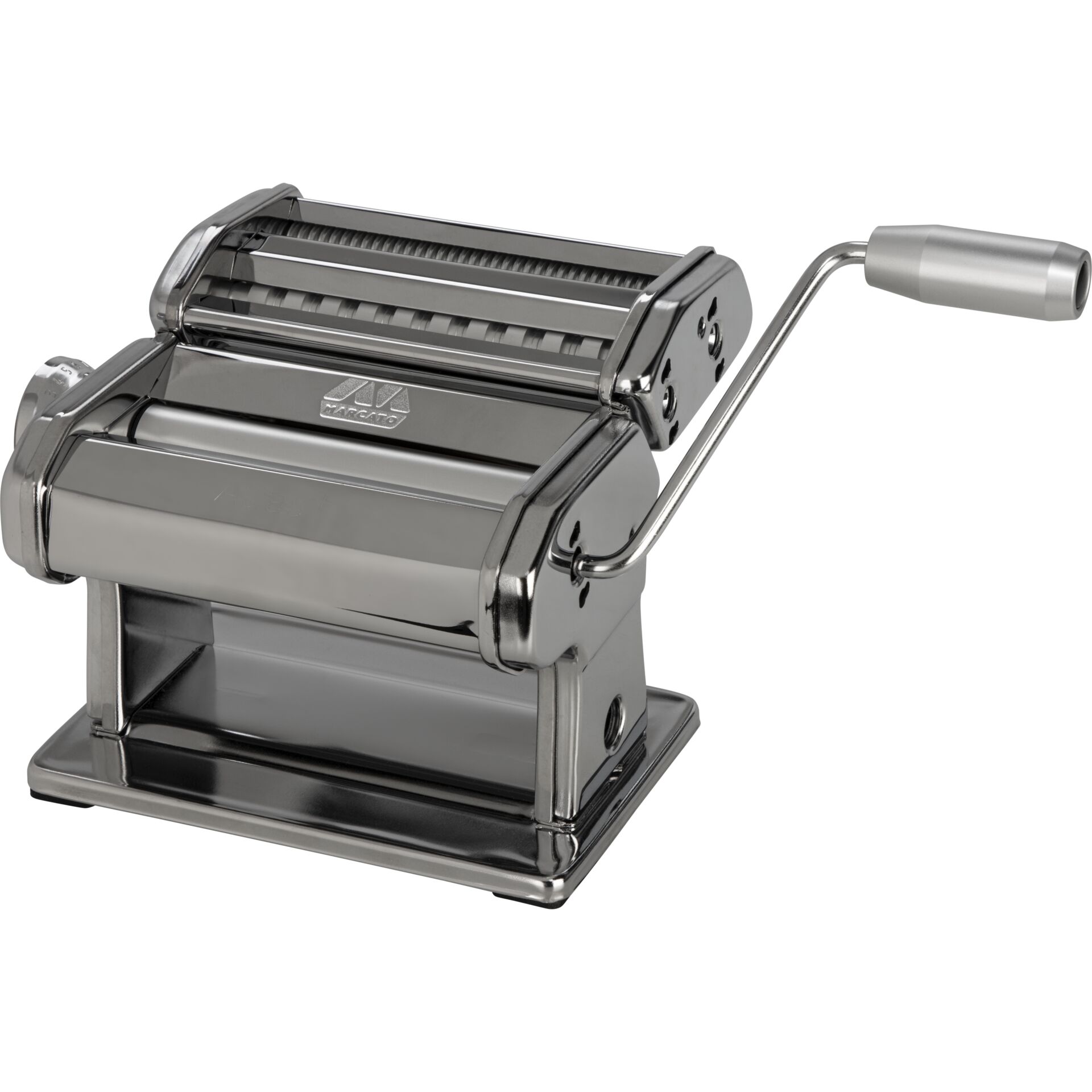Pasta machine, Manuelle Nudelmaschine, Metall, Chrom, Schneidwerk