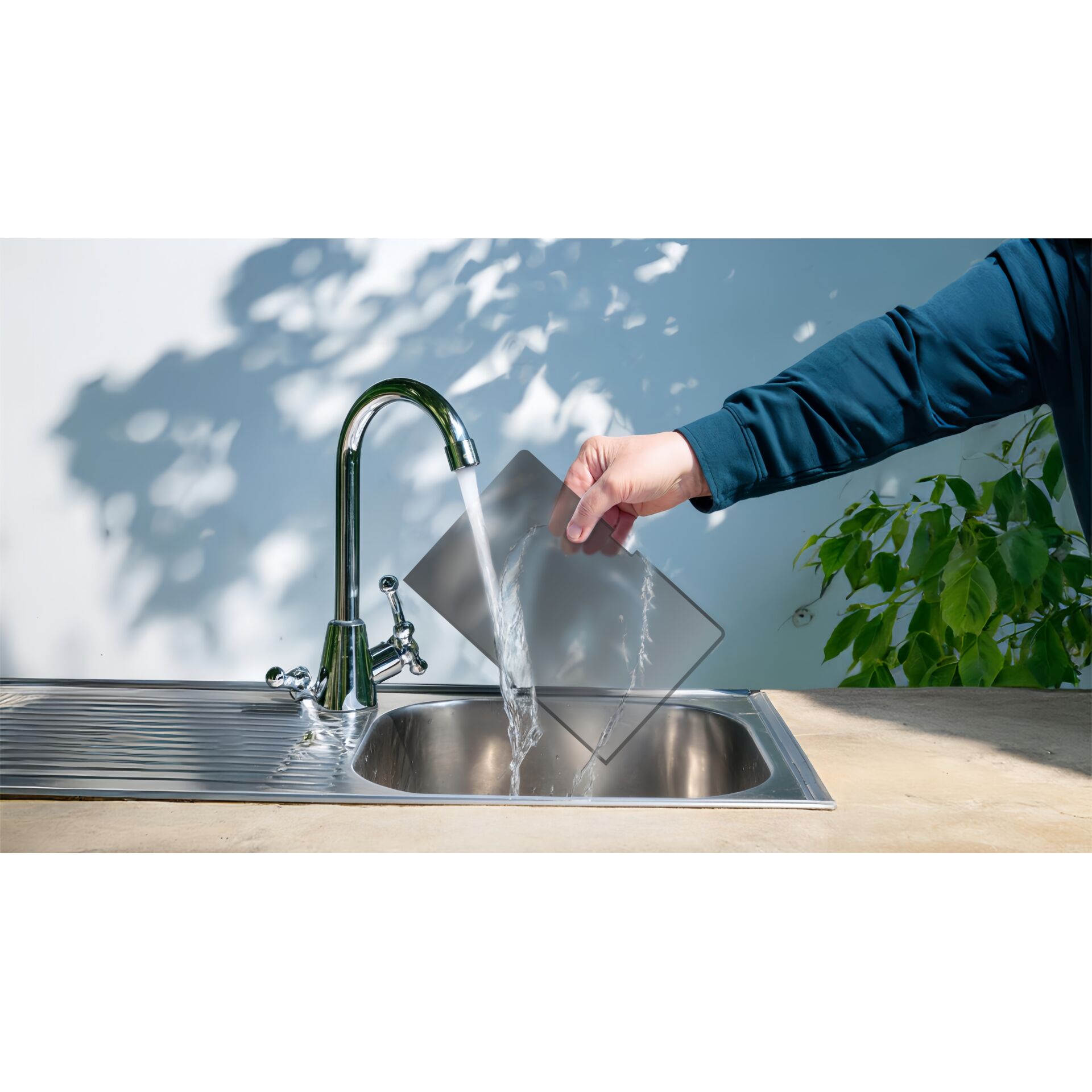 Sinken, Waschbeckenhahn, Körperteil, Hand, Person