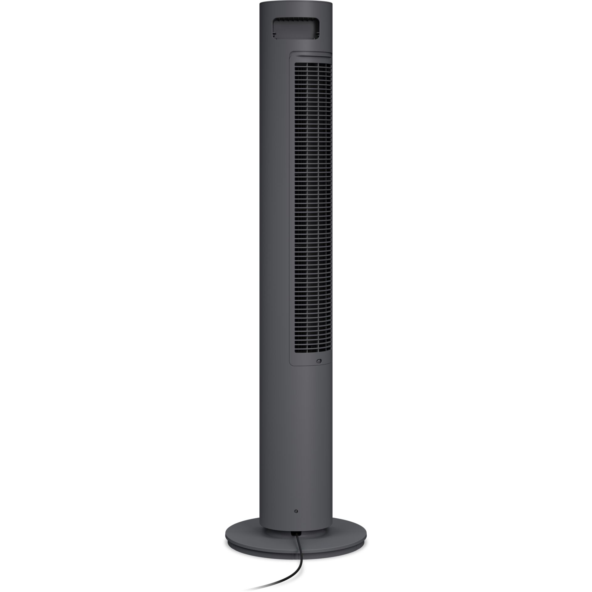 Towerventilator, Schirme Spann, Standventilator, Dunkelgrau, Kabel am Sockel