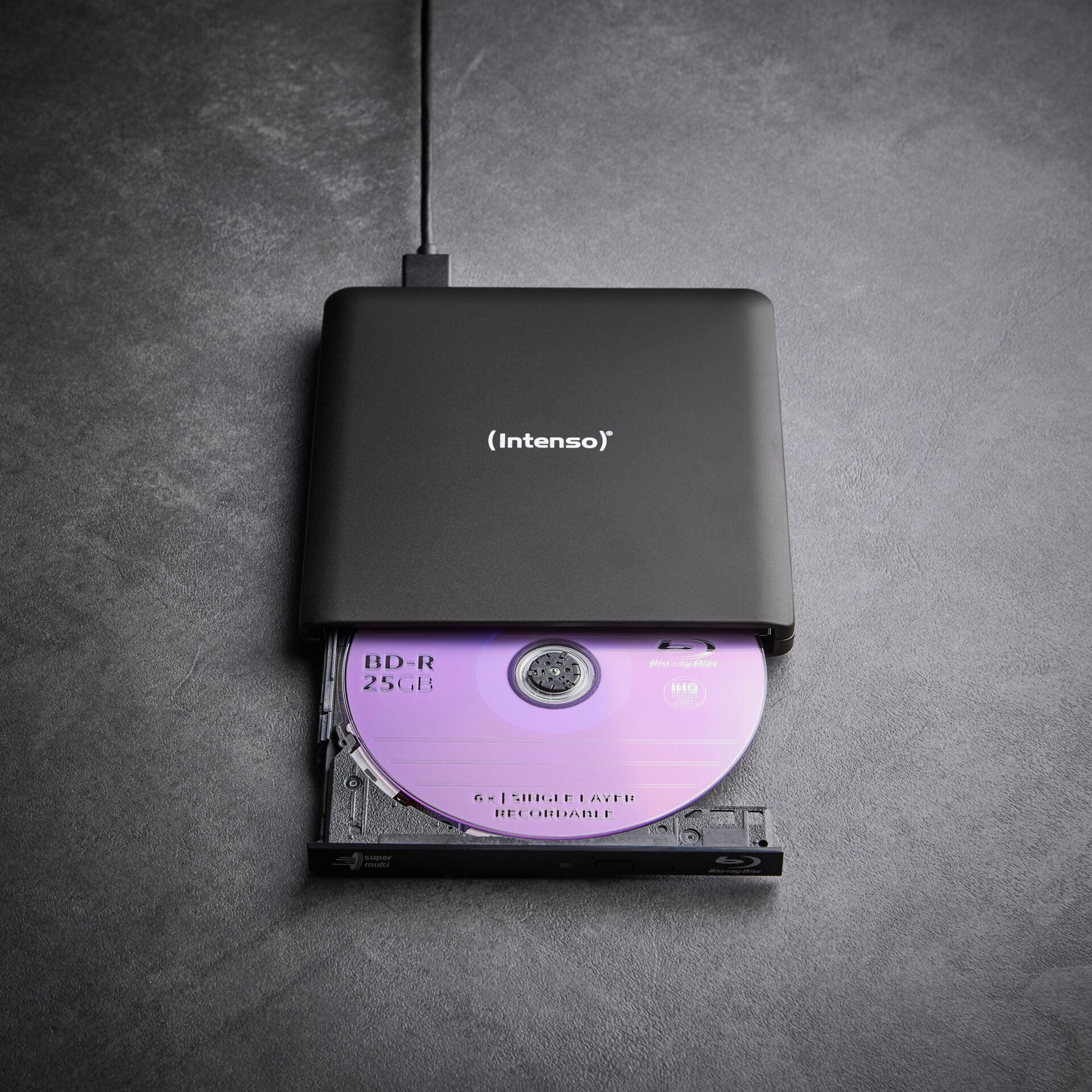 externes Laufwerk, Blu-ray/BD-R, 2.5 Zoll,  tragbar, Schwarz