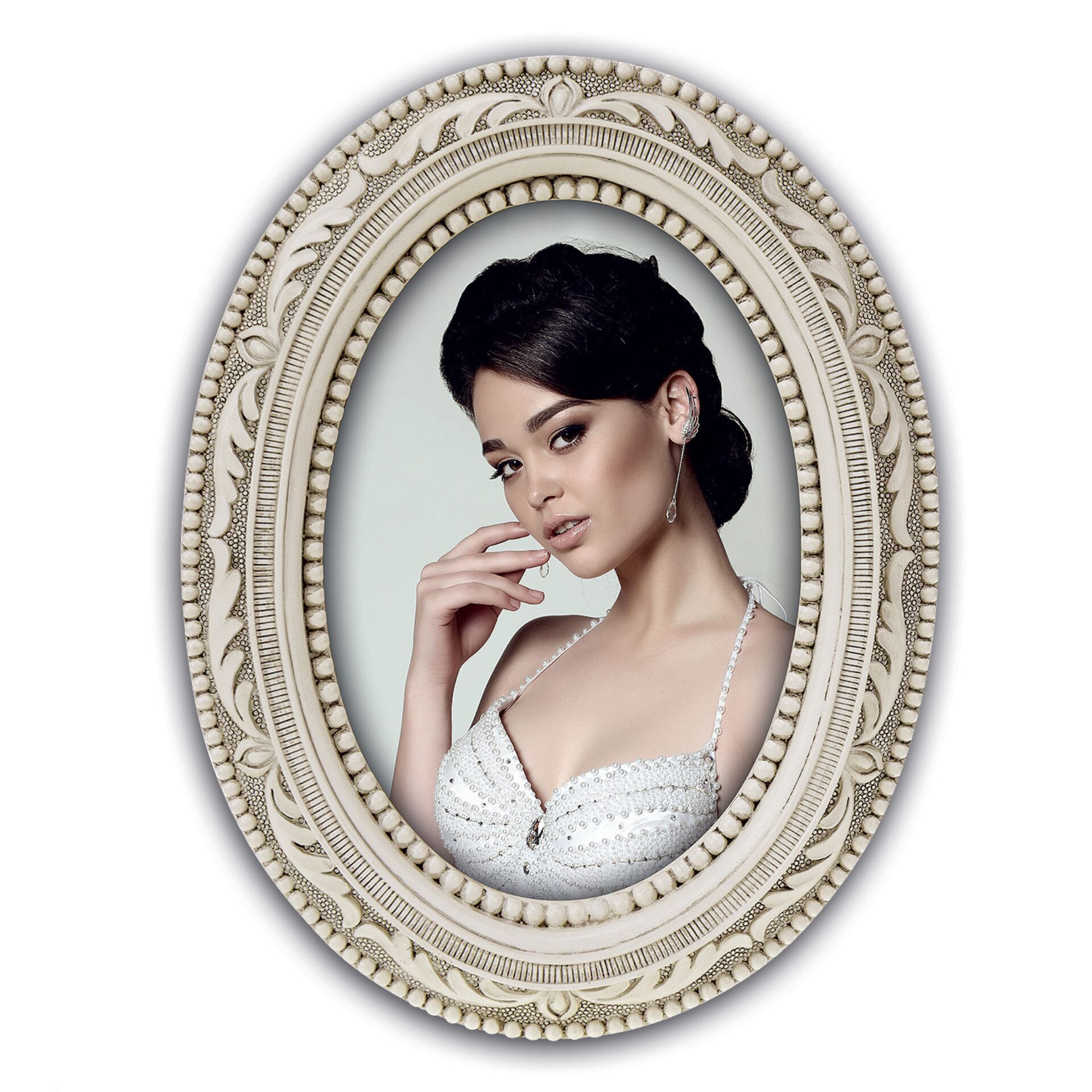 Photographie, Oval, Kopf, Person, Portrait