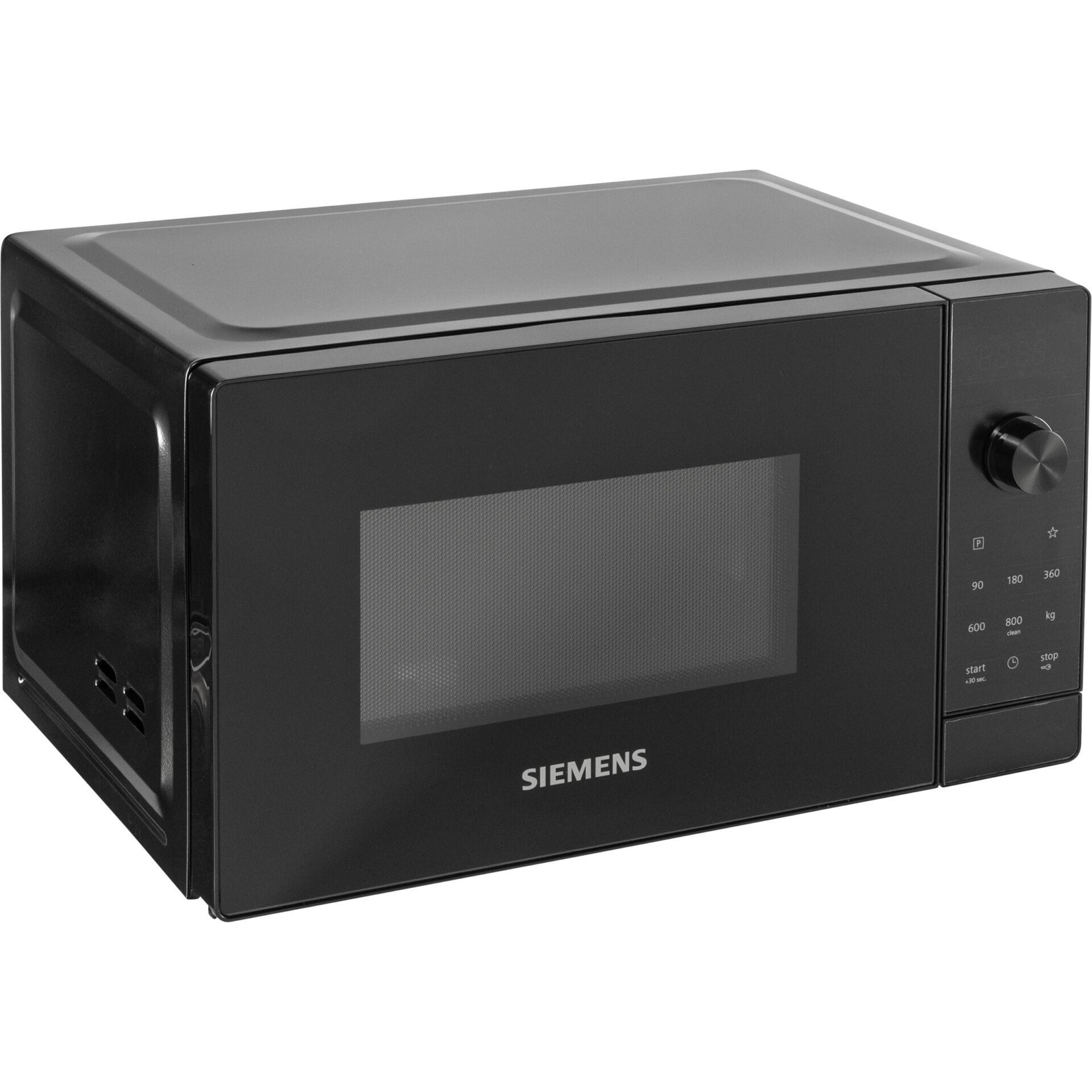 Mikrowelle, digitale Anzeige, Bedienungsknopf, schwarz, Panelensteuerung, mikrowelle, ofenmikrowelle, schwarz, glastür, siemens