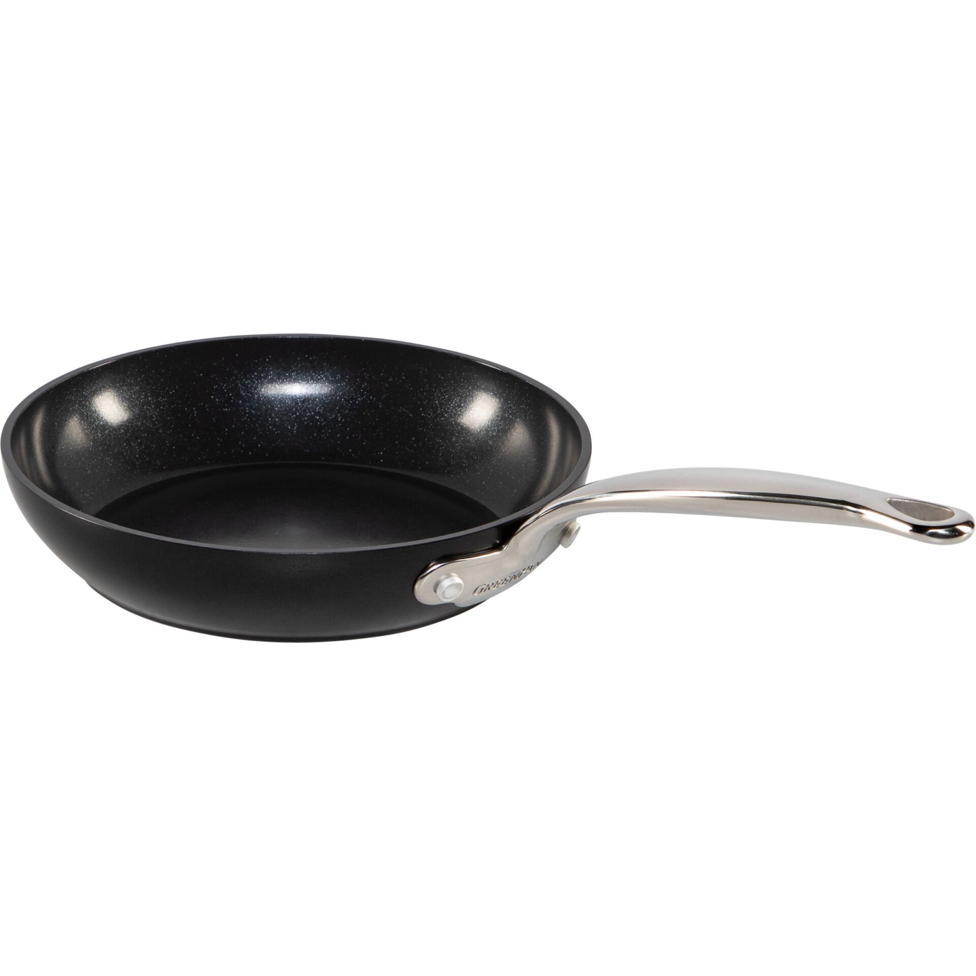 Pfanne, Material: Edelstahl, Antihaft, Schwarz, Durchmesser klein