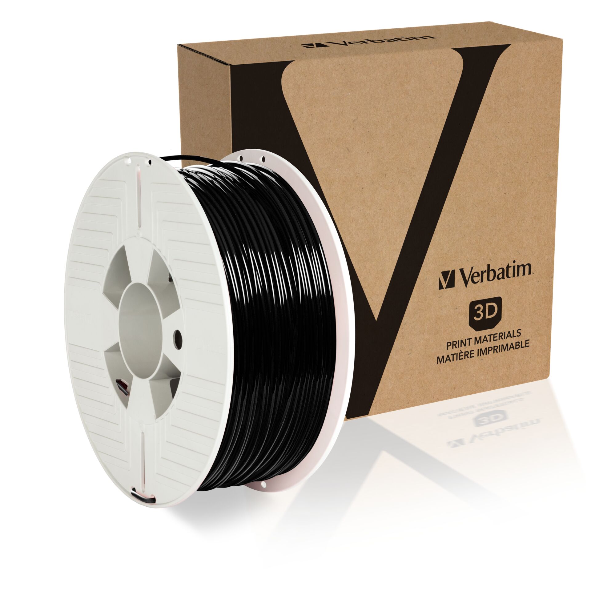 3D-Druck, Filament, PLA, schwarz, Spule