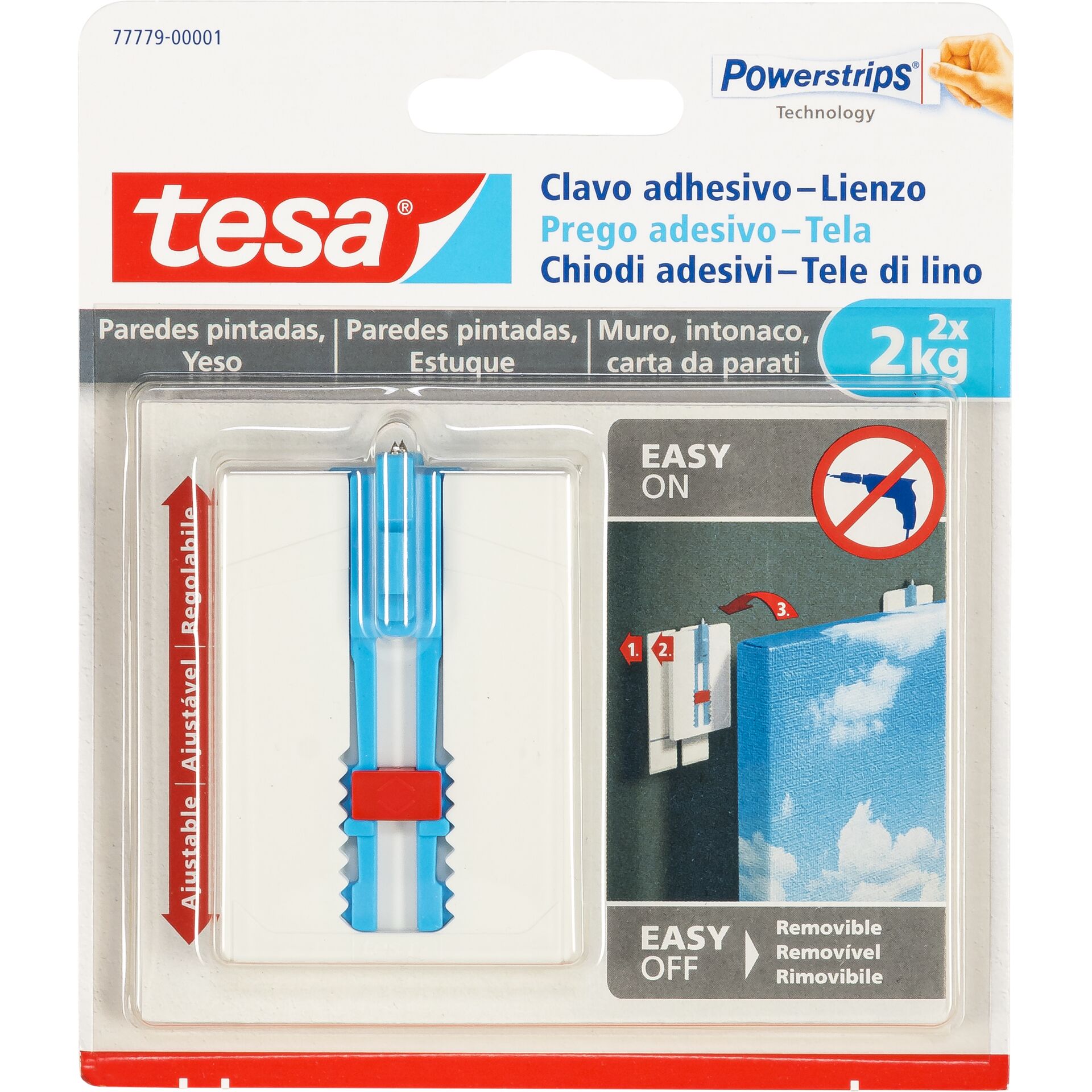 Tesa Klebenagel 2kg 77779  Leinwand für Tapete & Putz