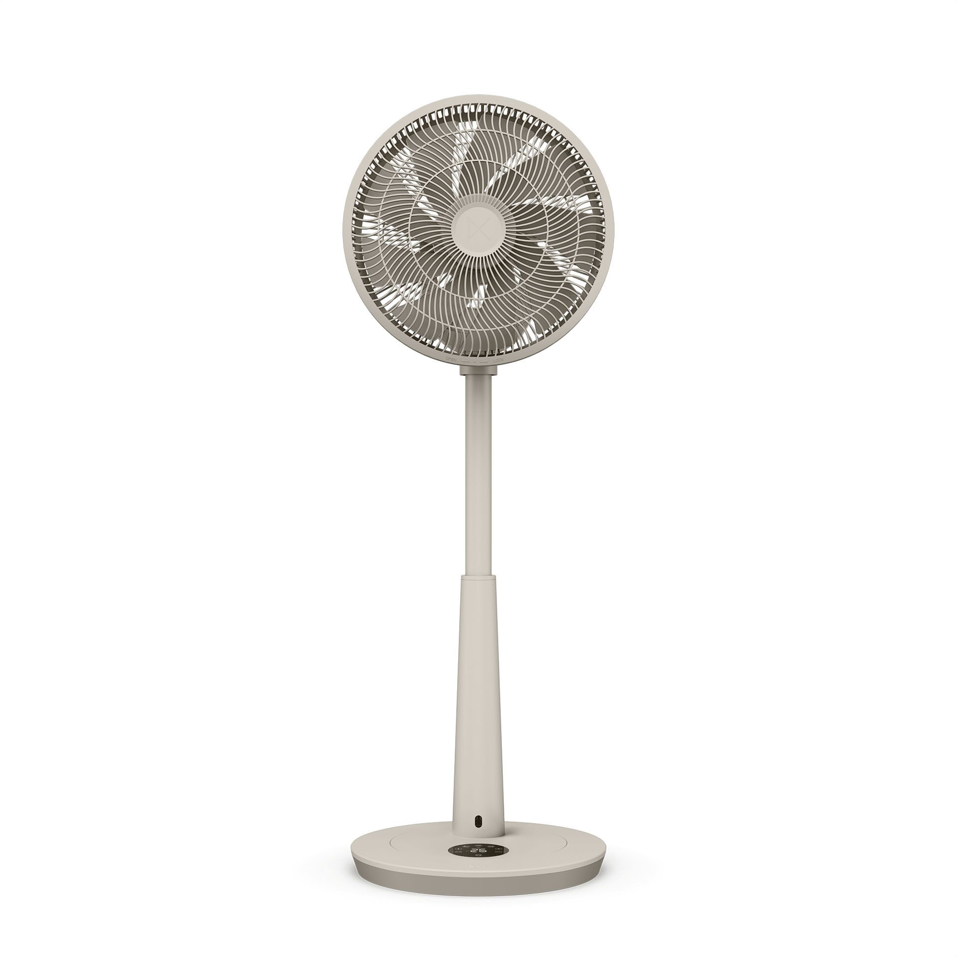 Ventilator, Standventilator, Schwungventilator, Höhenverstellbar, Beige