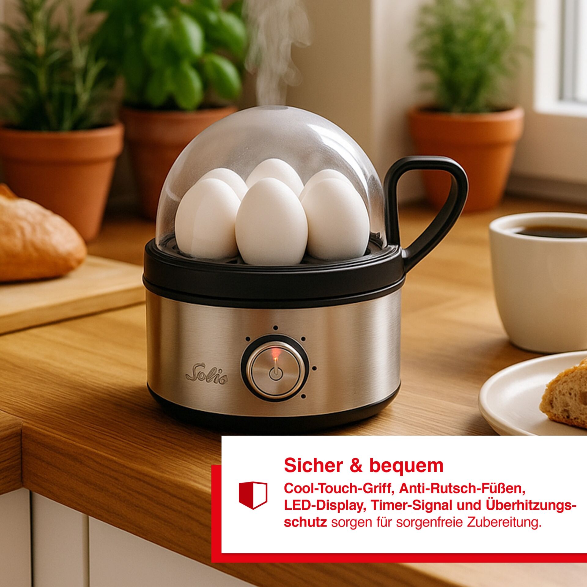 Kocher, Elektrisches Gerät, Langsamer Kocher, Ei, Essen