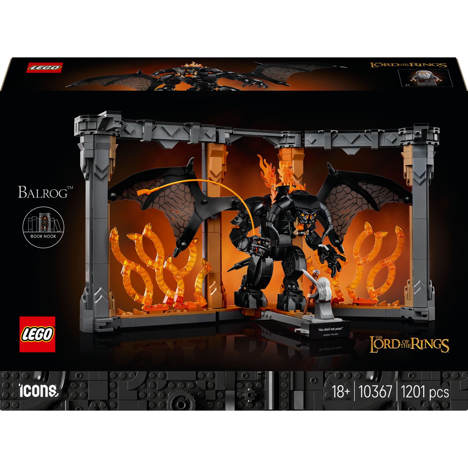 LEGO Icons 10367  LotR: Balrog Bücherstütze