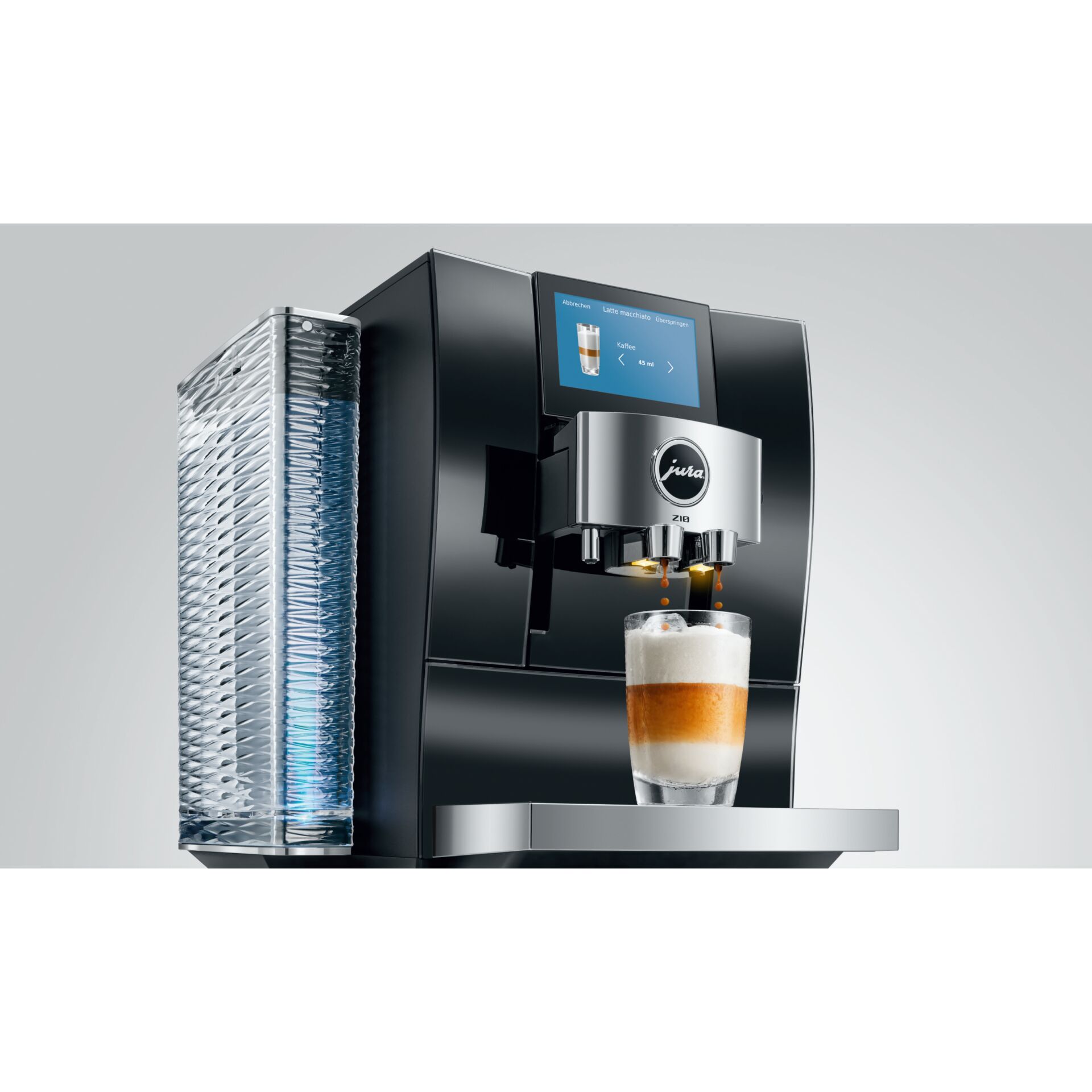 Espressomaschine, Kaffeemaschine, Kaffeemaschine, integrierter Grinder, Milchschaumkännchen