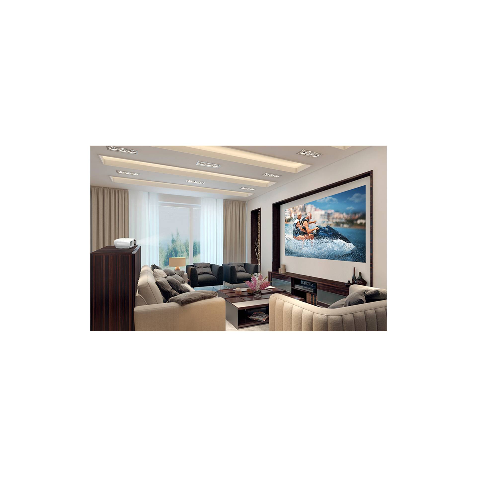 Innenarchitektur, Wohnzimmer, Bildschirm, Überwachen, Couch