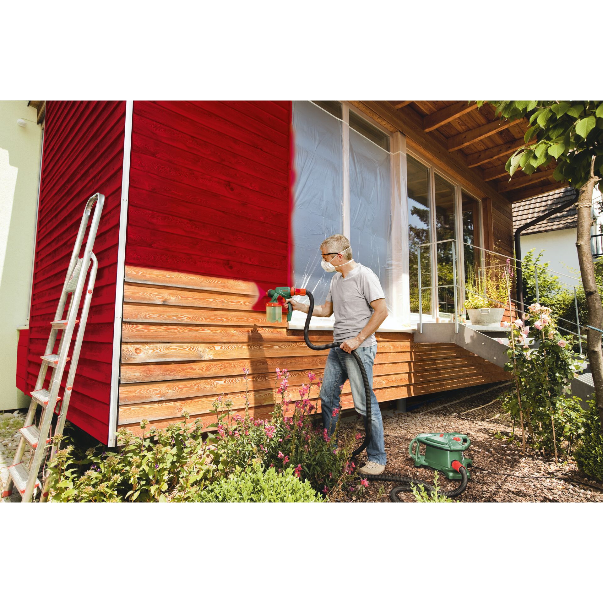 Innenarchitektur, Gras, Garten, Gartenarbeit, Person