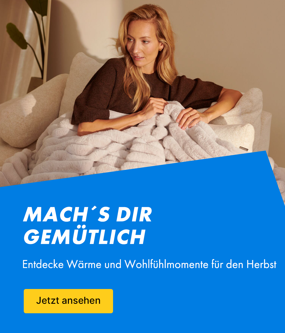 Kuscheldecke, Kunstfell, Cremeweiß, Flauschige Textur