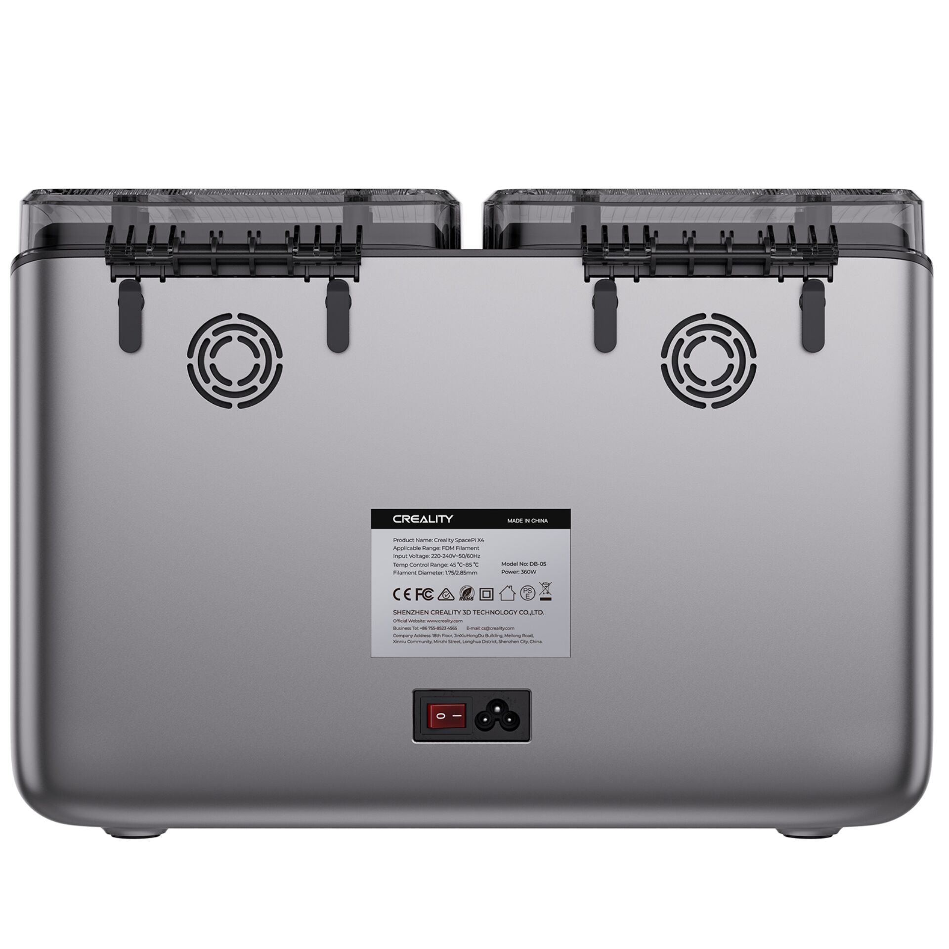 twin-basket, food-dehydrator, digital, silber, kompakt