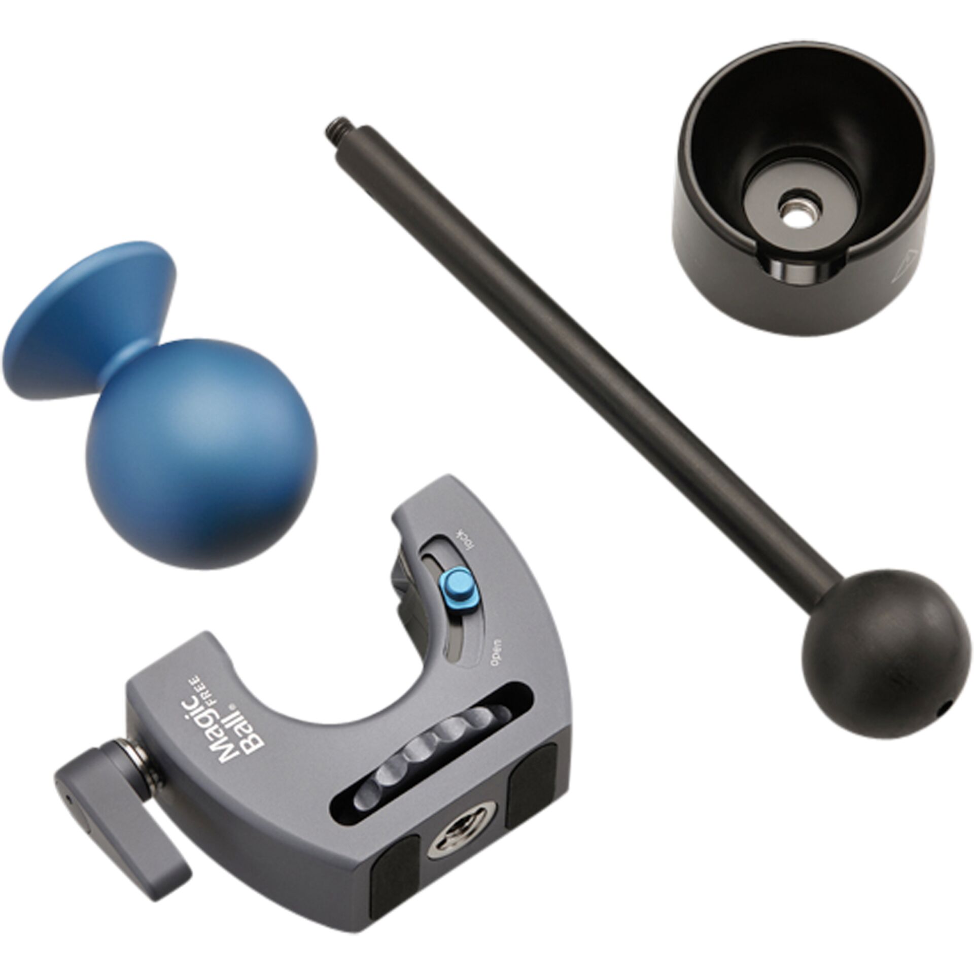 Novoflex MagicBall "Free" Set  Kugel,Gehäuse,Schale,Stützfuß