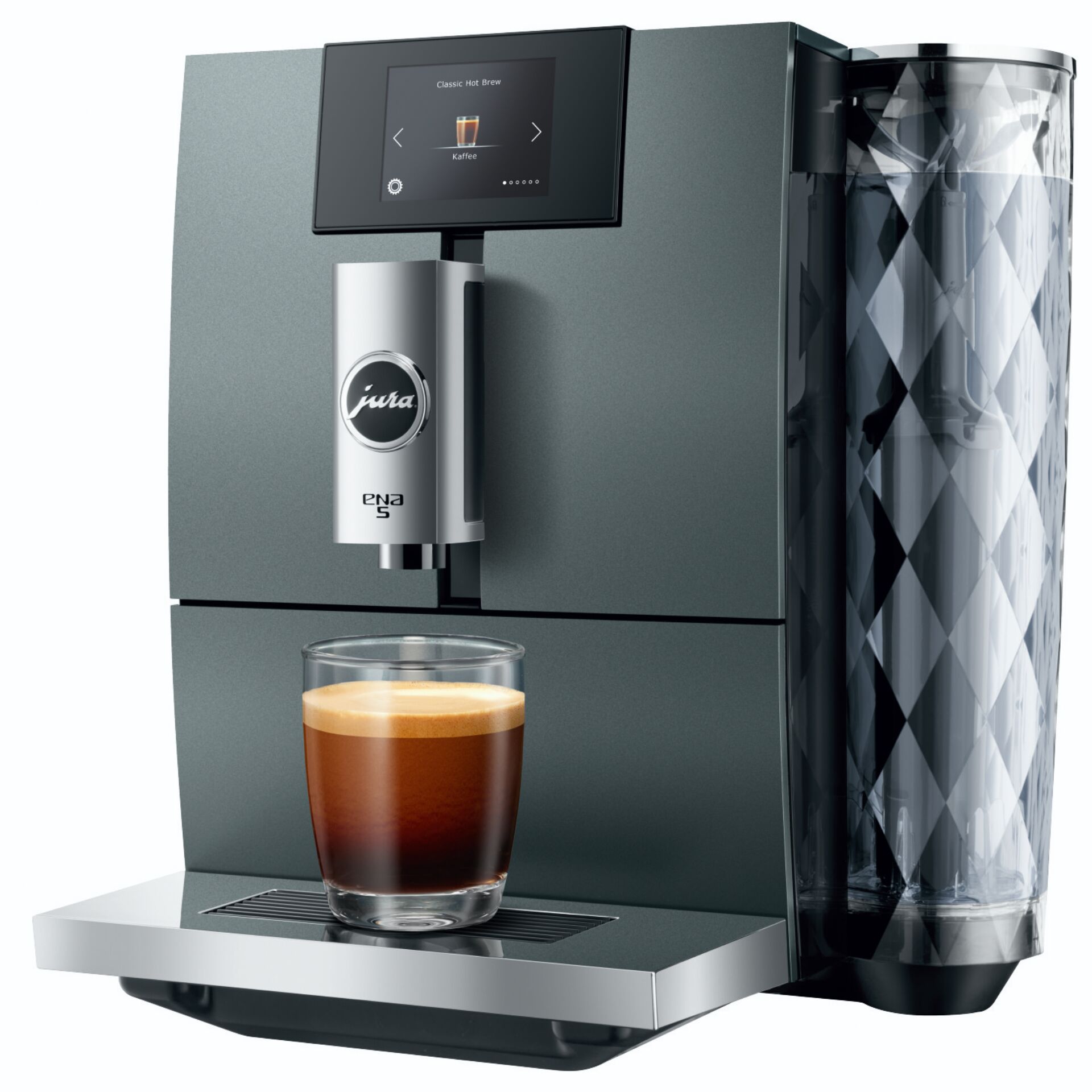 Kaffeemaschine, Espressomaschine, Kaffeezubereitung, Schaumigkeit, Glasbecher