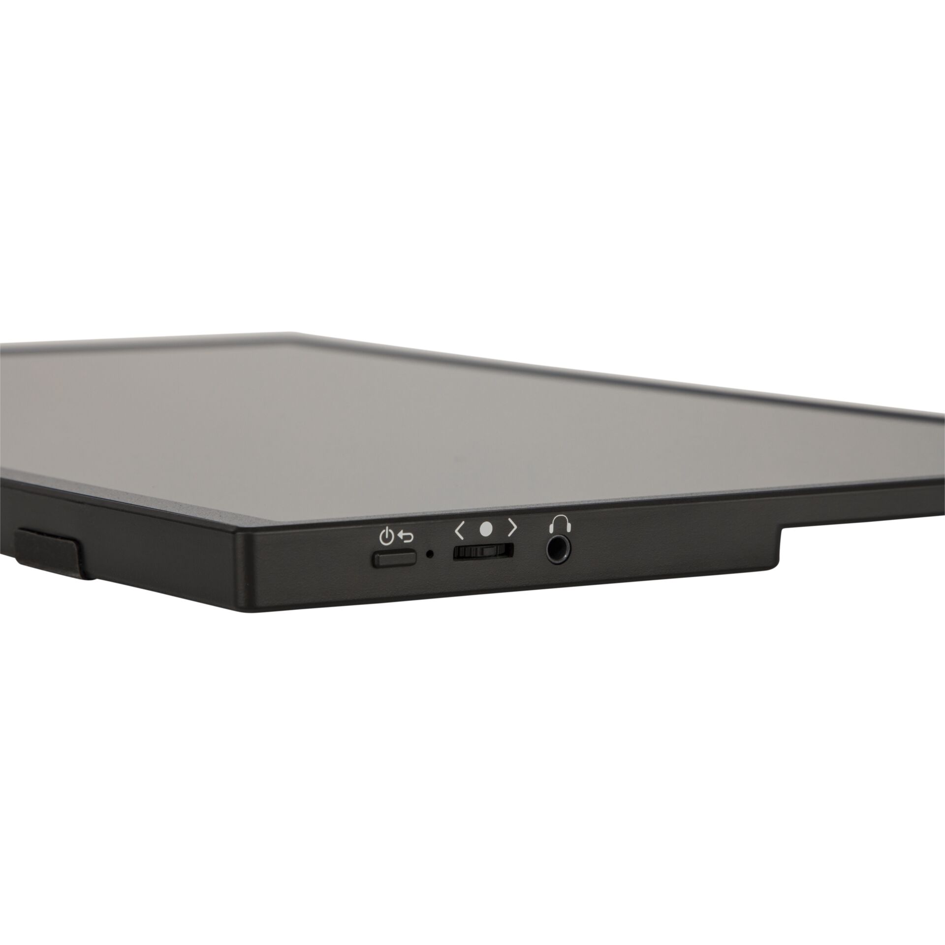 Schmaler Datenträger, Lagerplatte, USB-C Kopfhöreranschluss, Netzschalter, Kartenleser