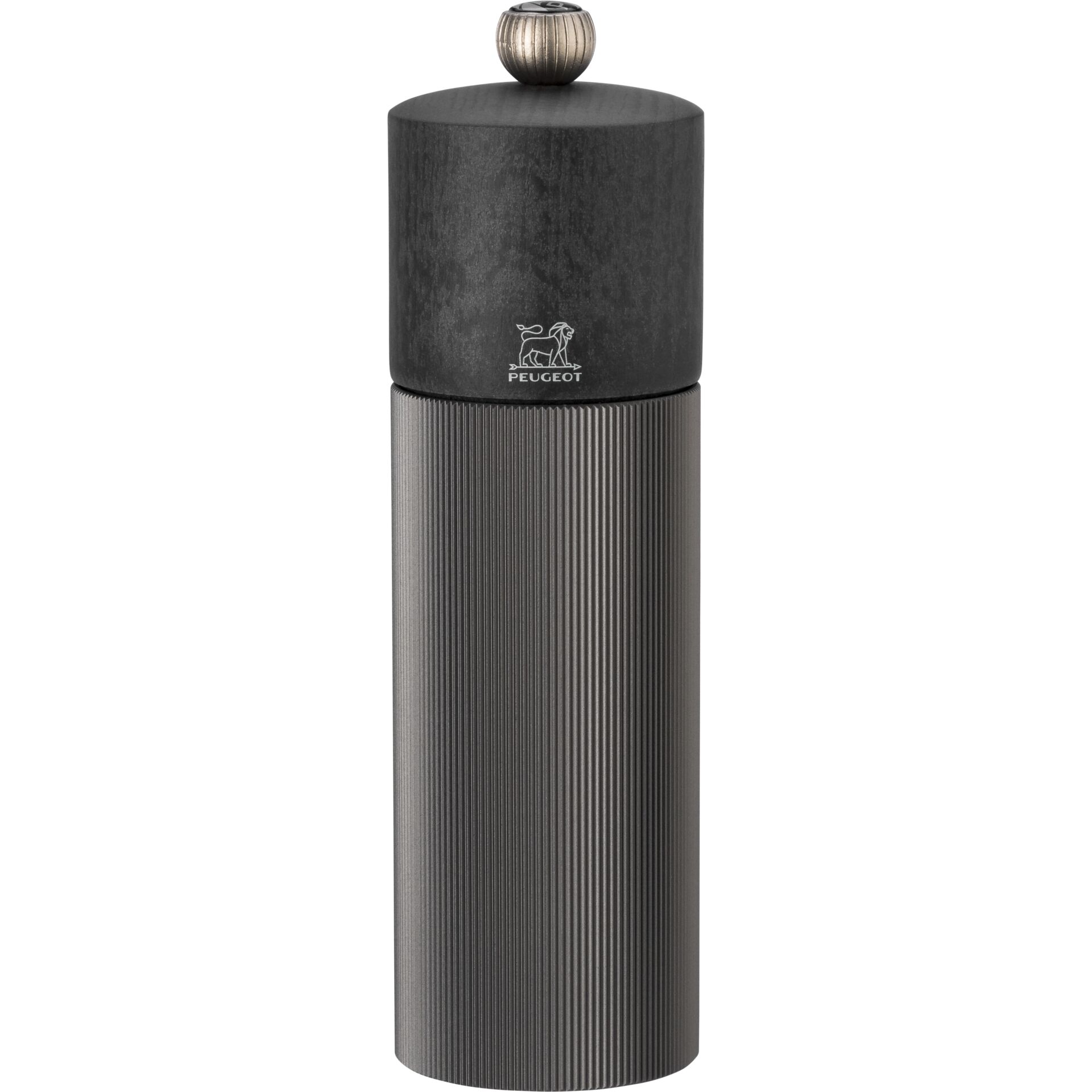 Peugeot Line Holz/Aluminium Pfeffermühle 18 cm Graphit Zylinder, Flasche