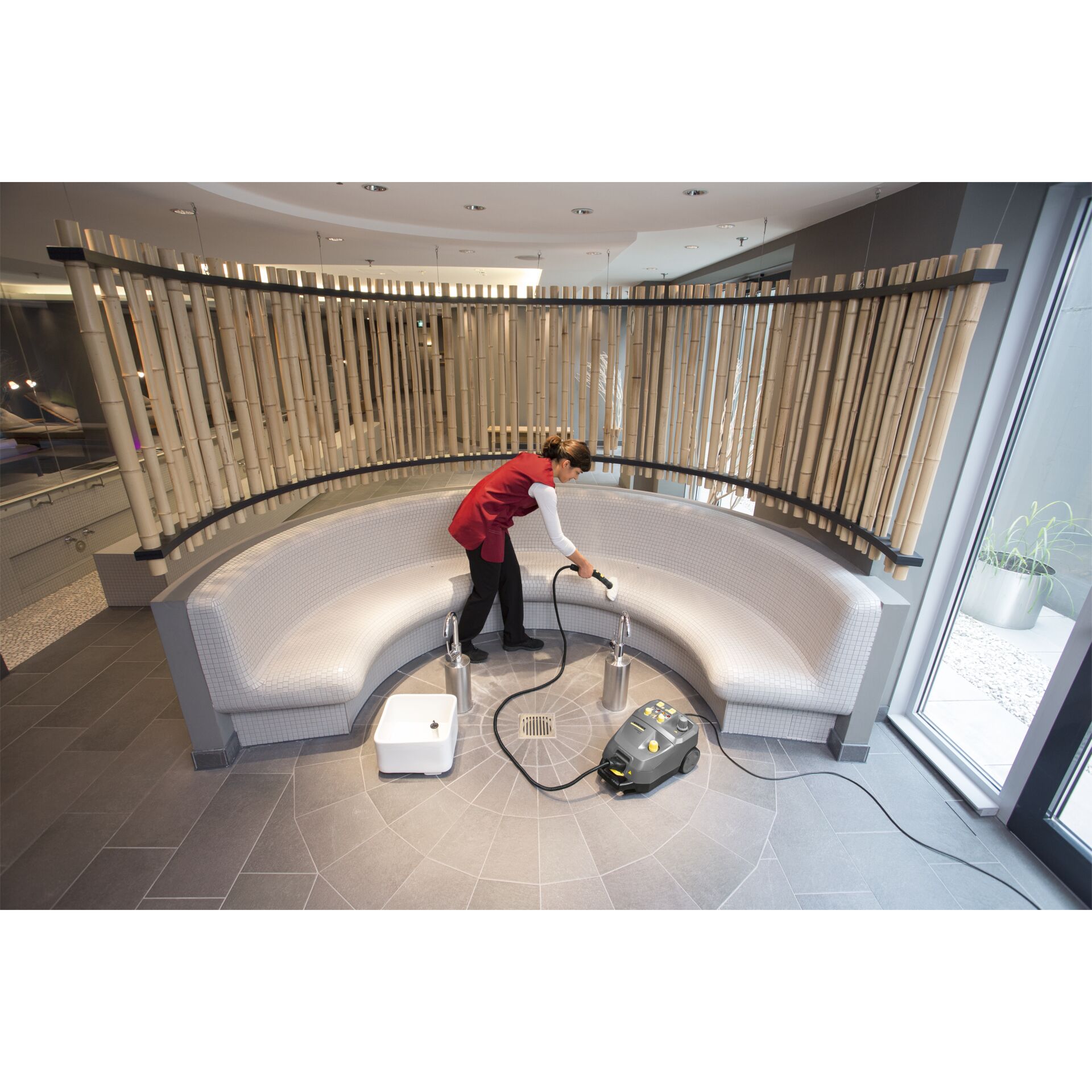 Innenarchitektur, Person, Reinigen, Fußboden, Schuh