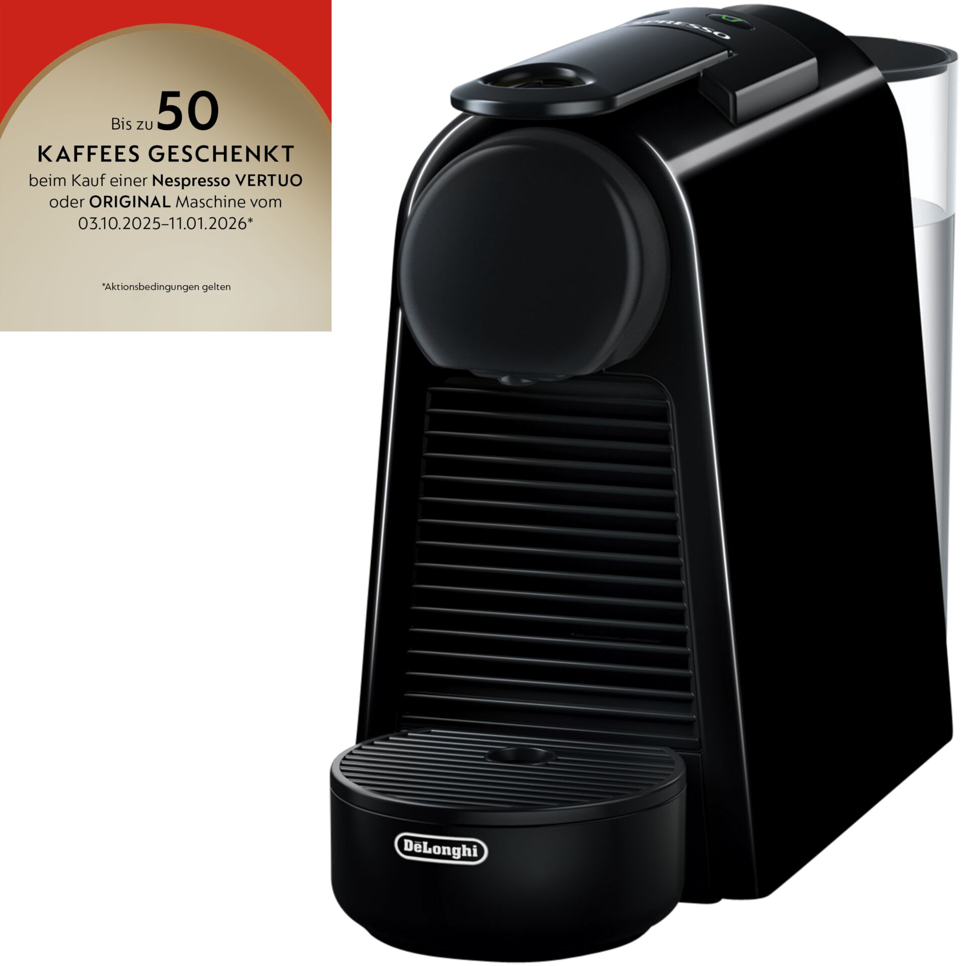 Nespresso Essenza Mini EN 85.B by Delonghi, black Pokal, Pokal, Elektronik, Sprecher