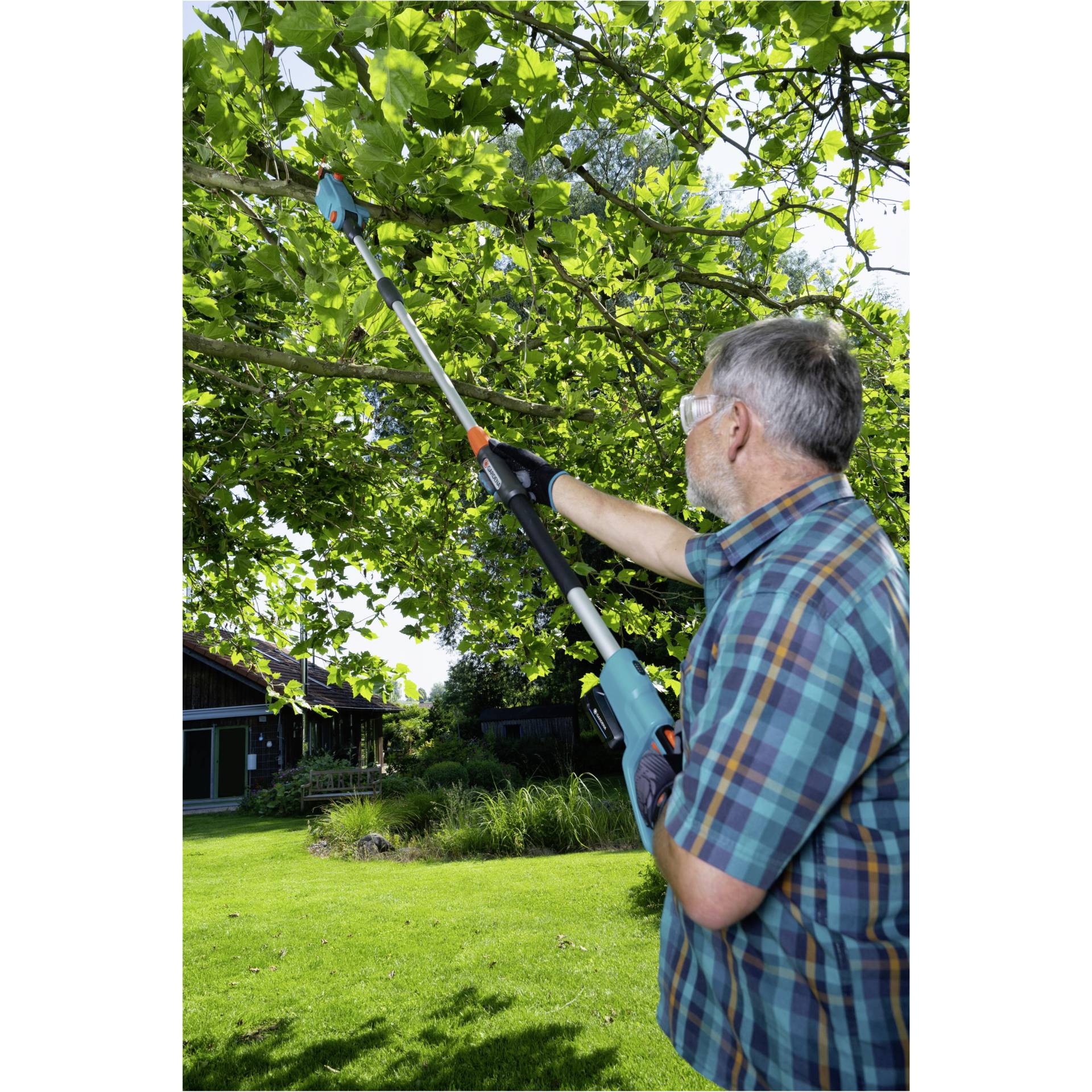 Gras, Rasen, Garten, Handschuh, Person