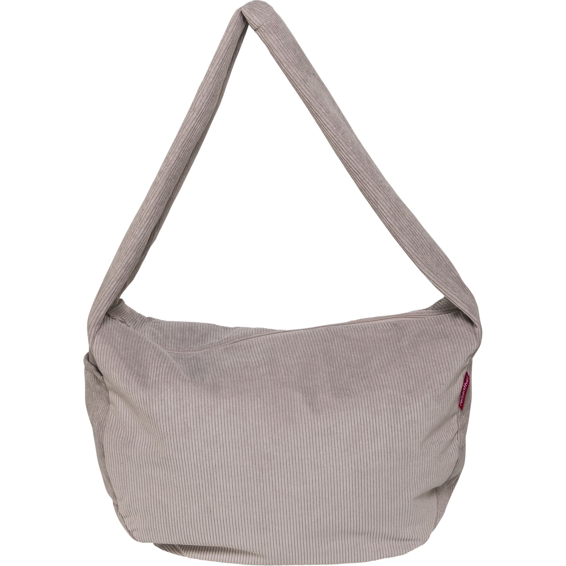 Tasche, Umhängetasche, Corduroy, Beige, Große Tasche