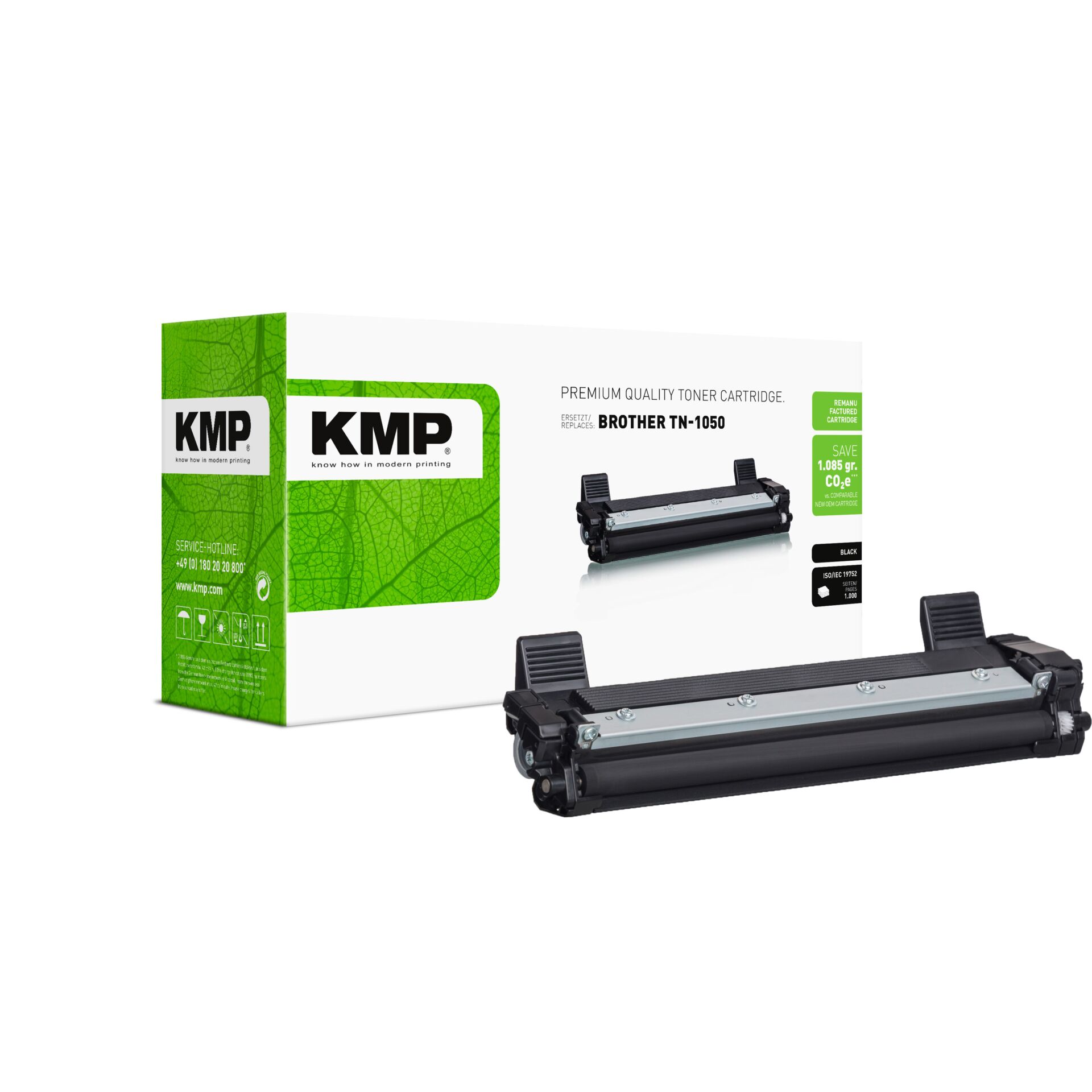 Computerausrüstung, Elektronik, Hardware, Maschine, Adapter, Toner, Tonerpatrone, KMP, TN-1050, Druckerzubehör