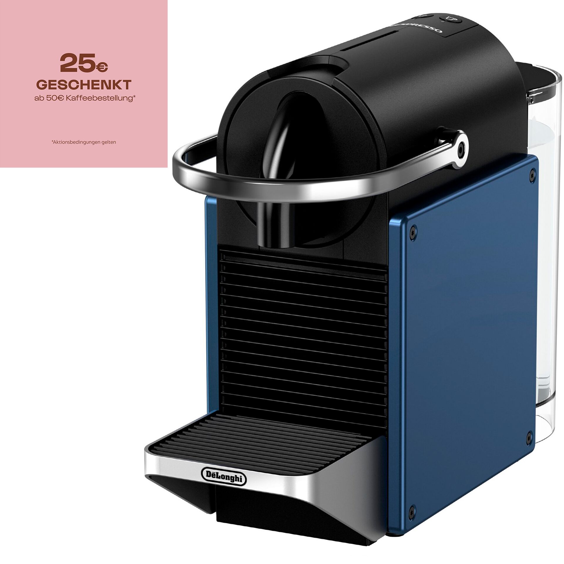 Kaffeemaschine, Kaffeezubereitung, Kapselsystem, Espressomaker, Blaue Front