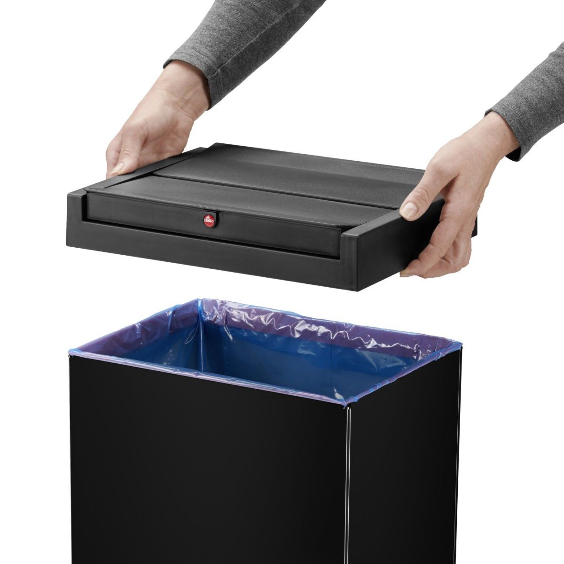 puck, drawer, black, abfalleimer, liner