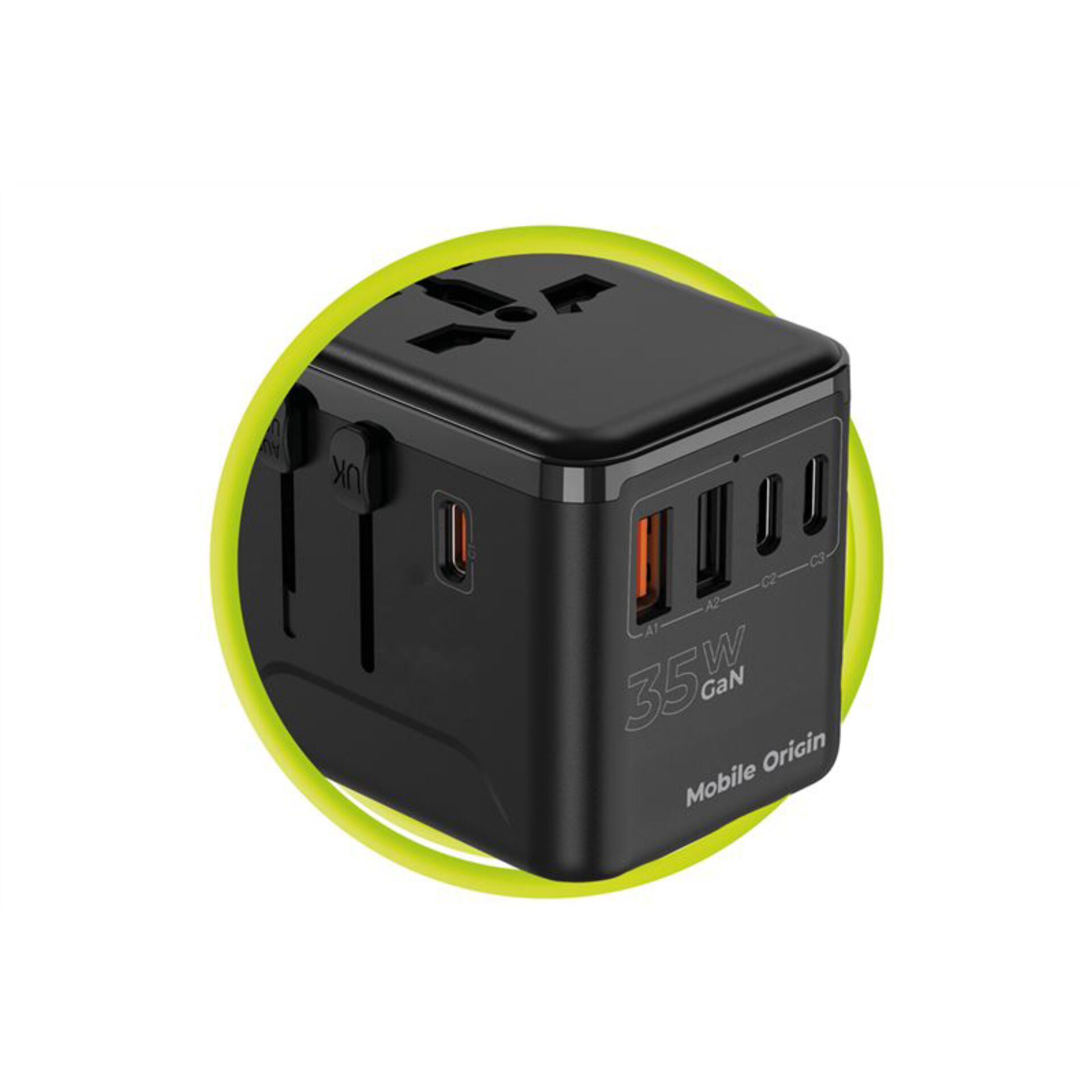 usb-c-ladegerät, wand-adapter, multiport, schnellladung, 35W