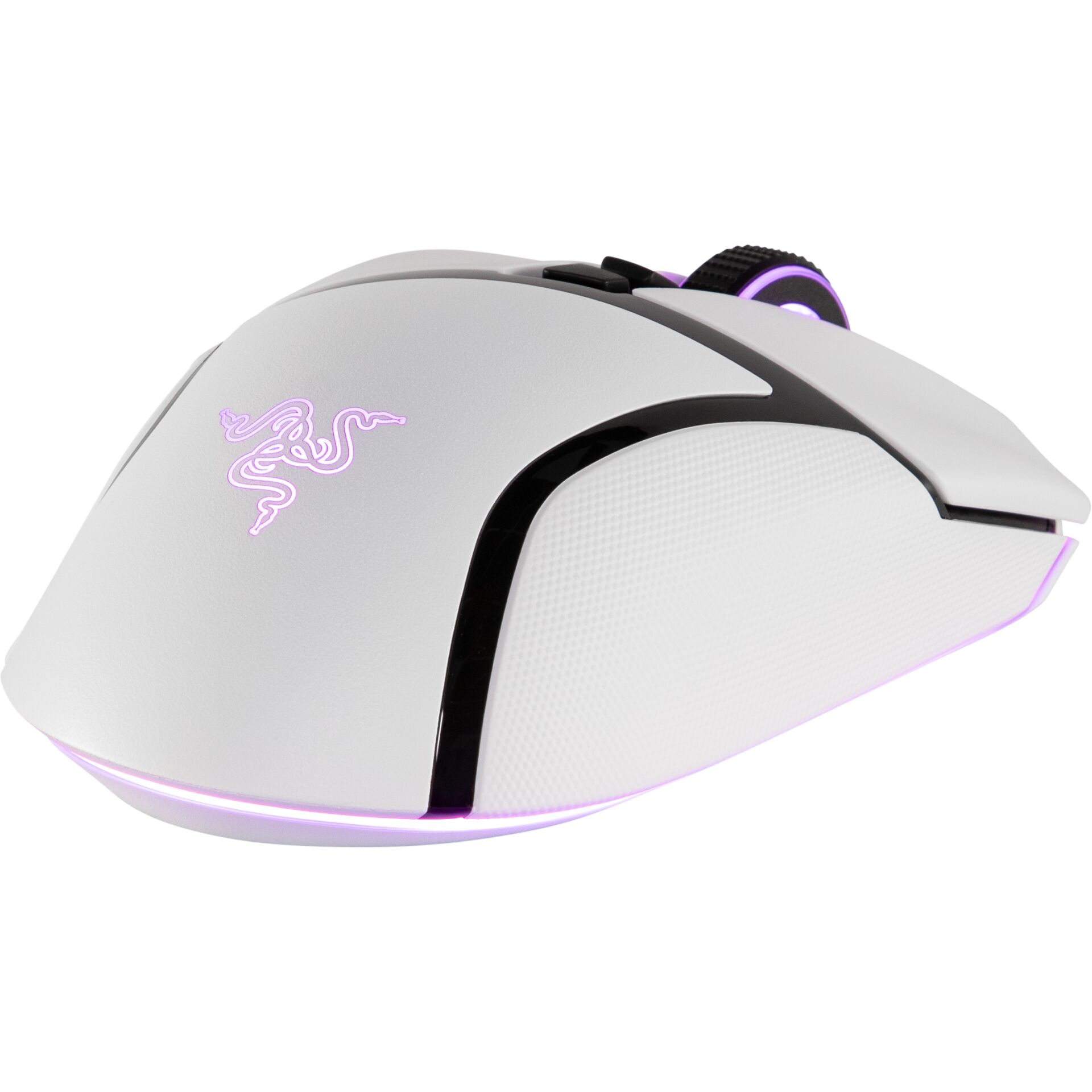 Gaming-Maus,  kabellos, RGB, Weiß, ergonomisch