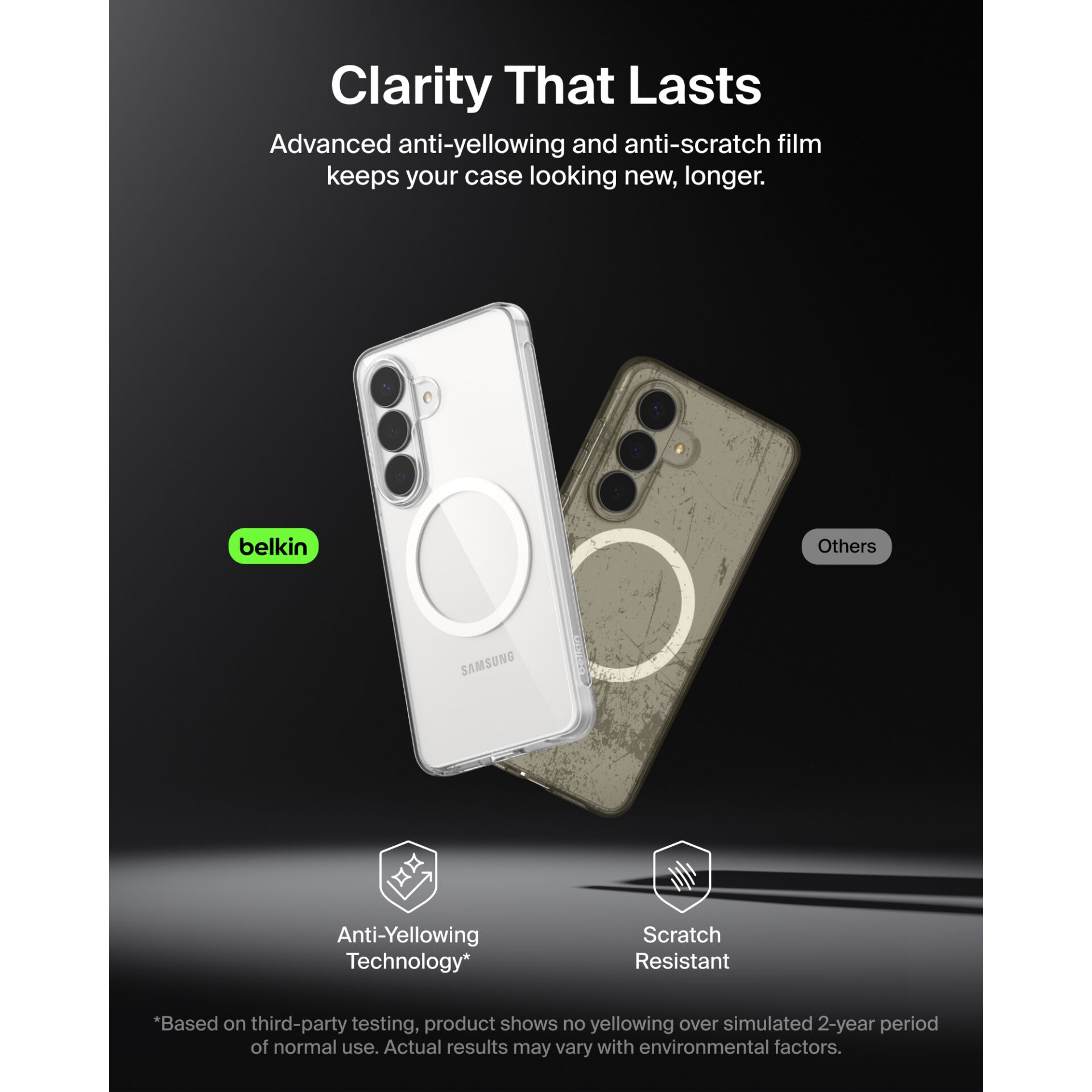 Phone case, Transparent case, Wireless ring, Anti-yellowing, Scratch resistant