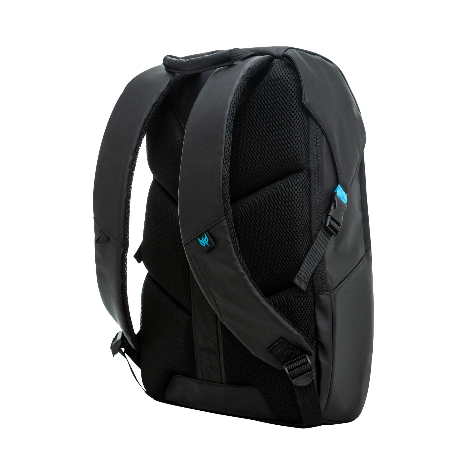 Rucksack, Schultasche, Nylonrucksack, Schwarz, gepolsterte Schultergurte