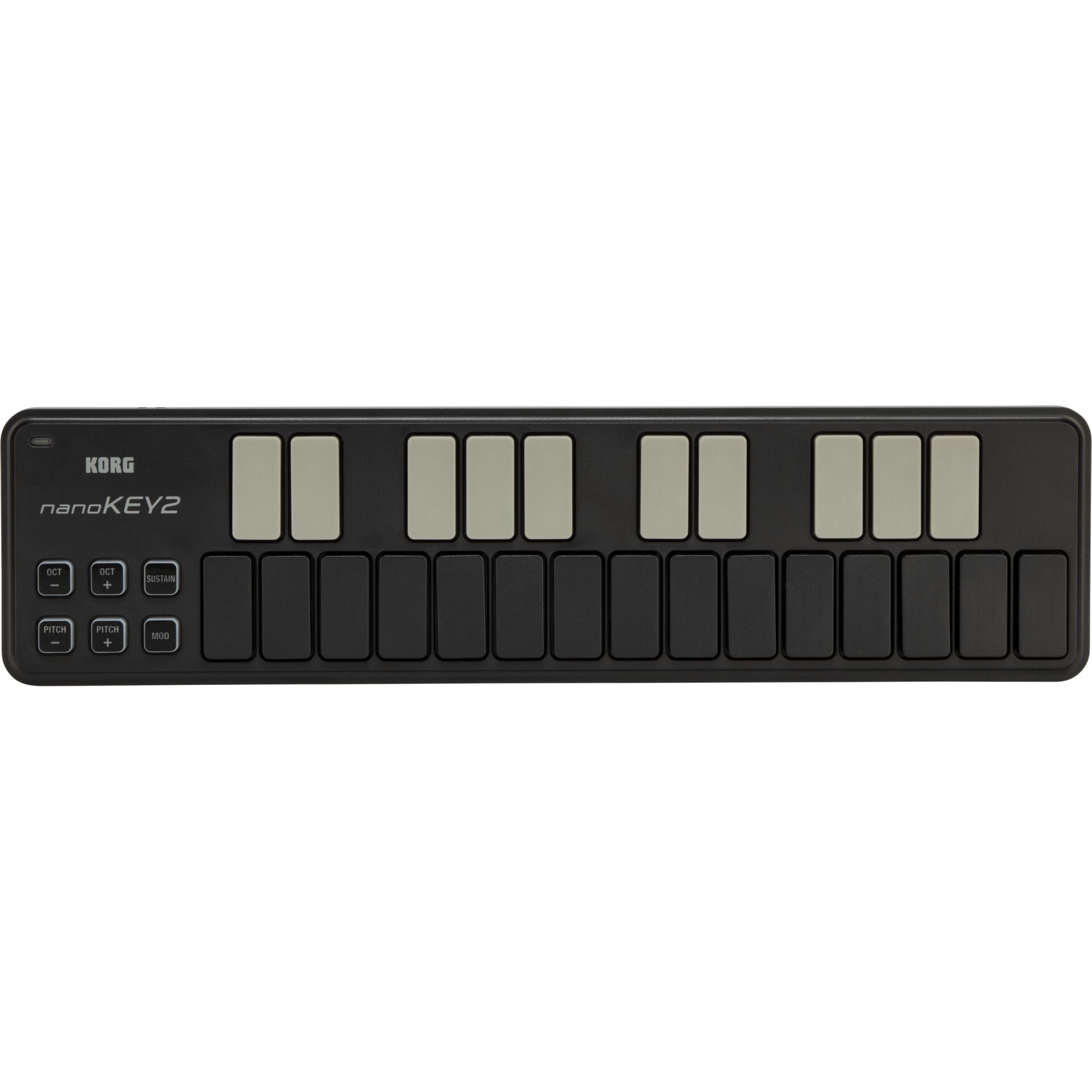 Keybed, MIDI-Controller, 16 Pads, Schwarz, Kompakt