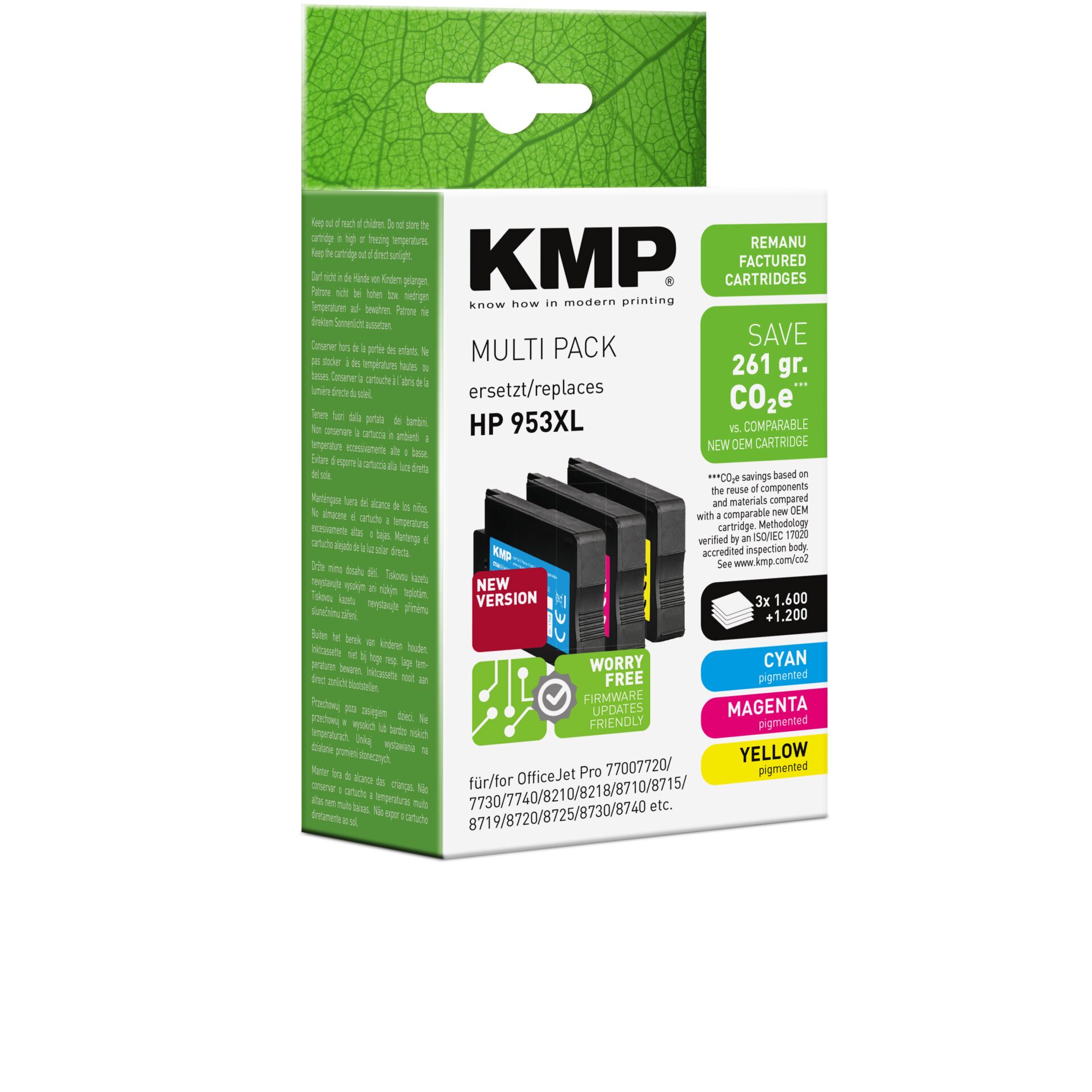 Adapter, Computerausrüstung, Werbung, Plakat, KMP, Multi Pack, Tintenpatronen, HP 953XL, CO2e Reduktion