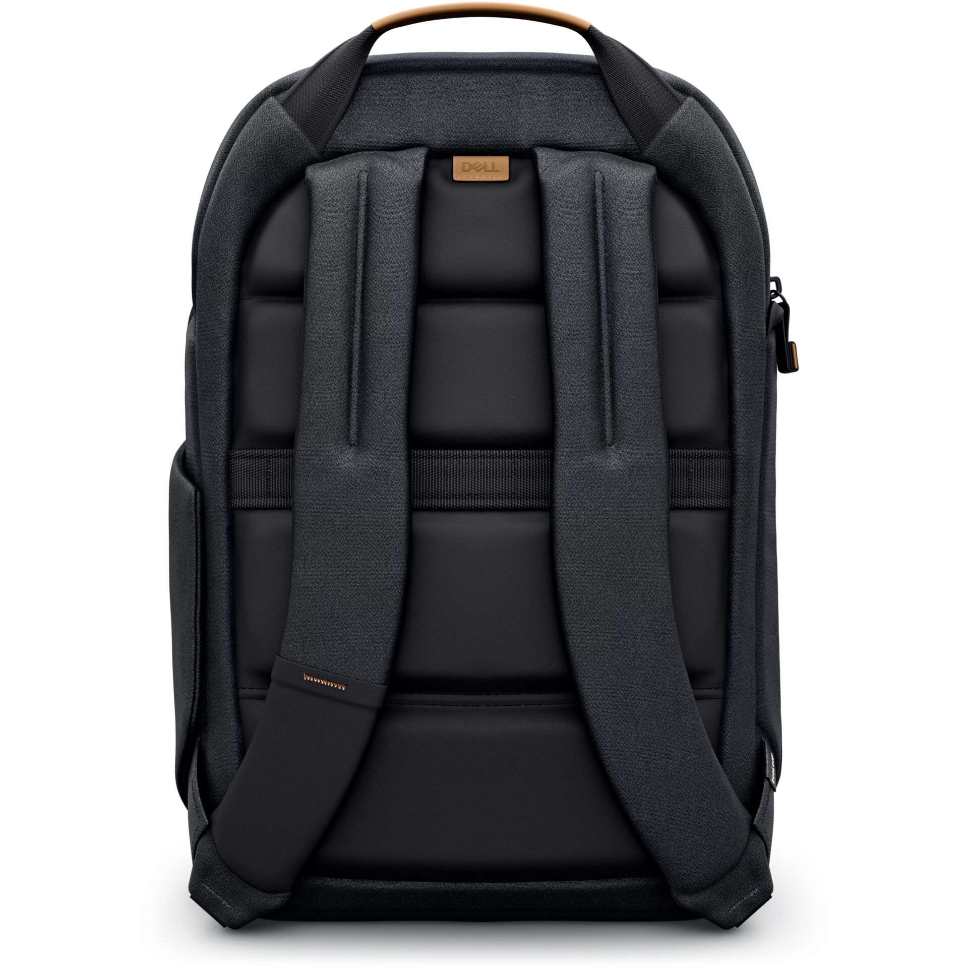 Rucksack, gepolsterte Träger, Schwarz, Tragegriff, Reißverschlussfach