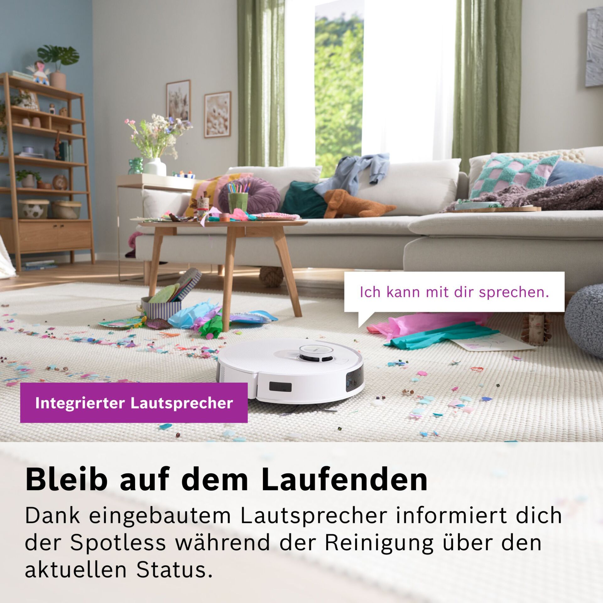 Roboter Staubsauger, Saugroboter, Intelligenter Staubsauger, Wohnzimmer, Küche?