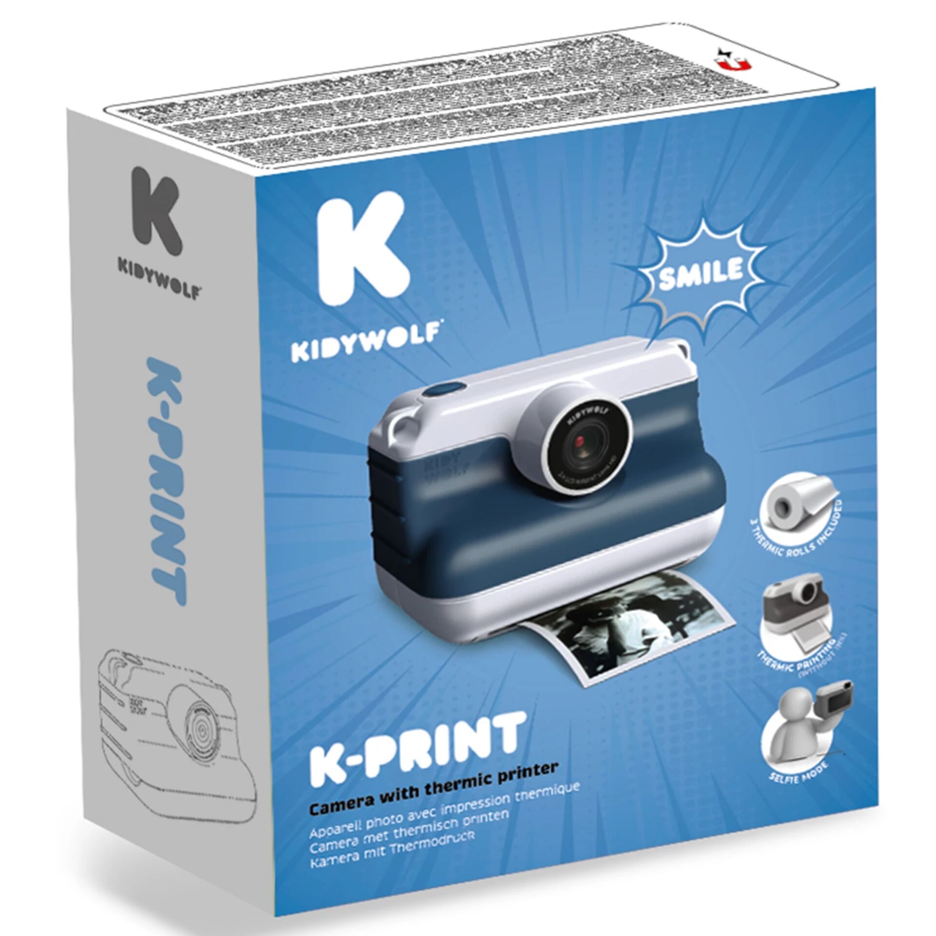 K-Print, Thermal Printer, KIDWOLF, Fotoabzug, Mini Drucker