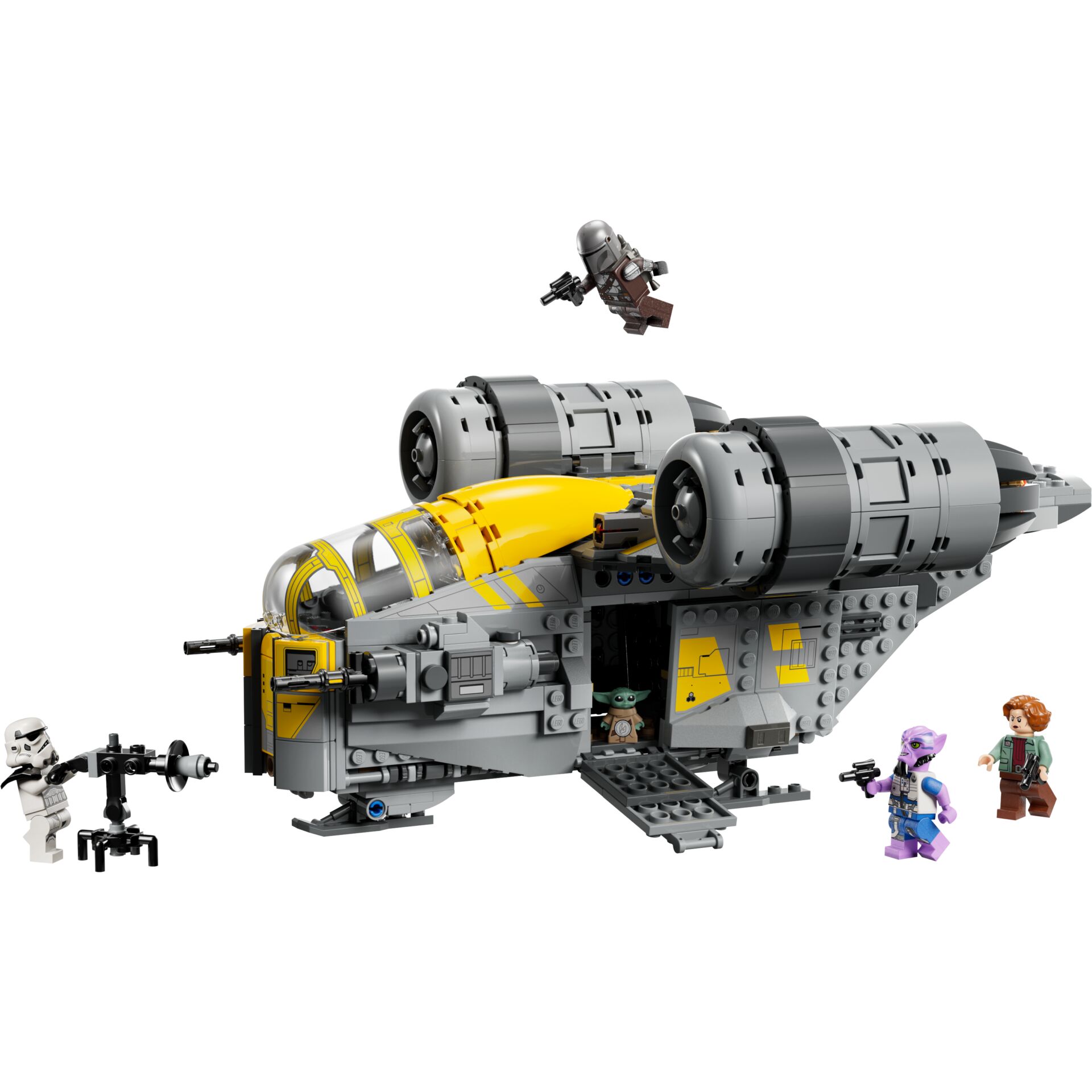 Raumschiff, LEGO, Gelb, Große Triebwerke, Minifiguren