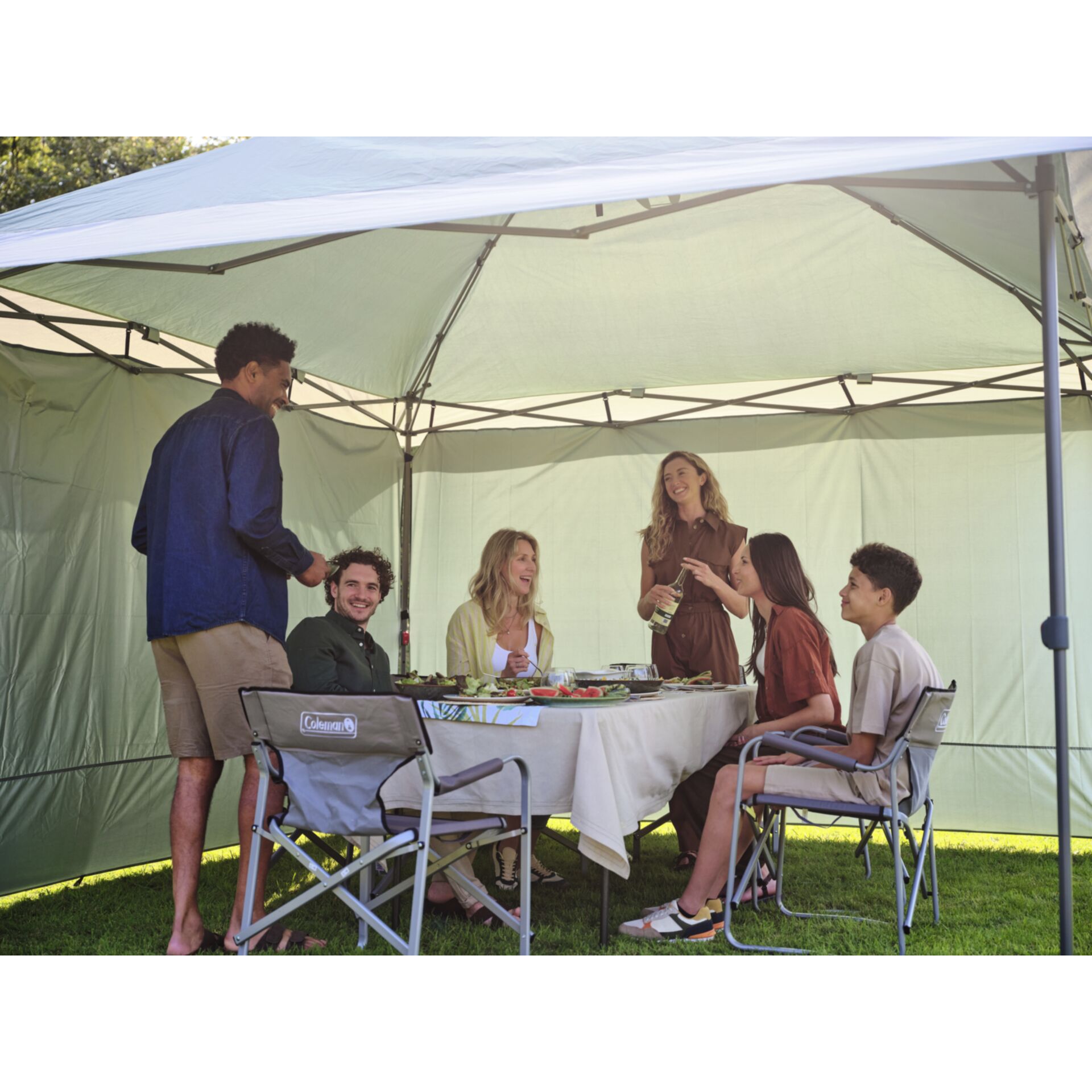 Tierheim, Tabelle, Esstisch, Gras, Person