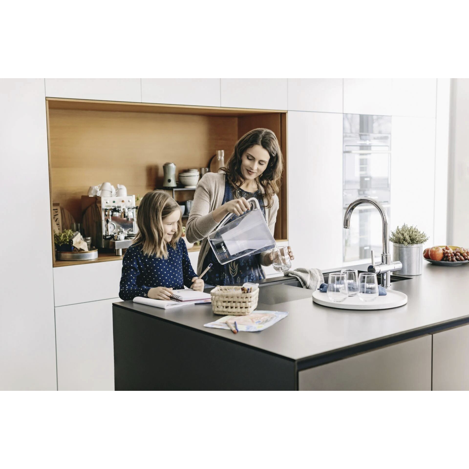 Drinnen, Sinken, Waschbeckenhahn, Person, Küche