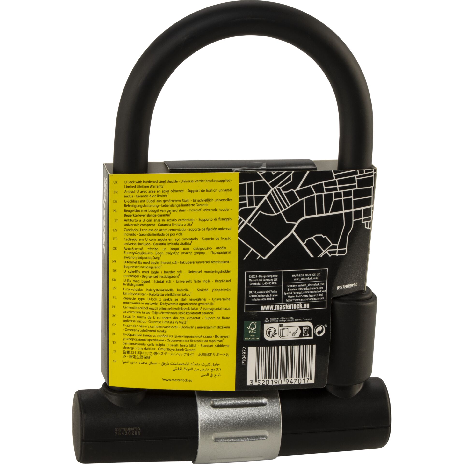 Schloss, Schloss mit Bügel, Kabelschloss, U-Bügelschloss, Metall