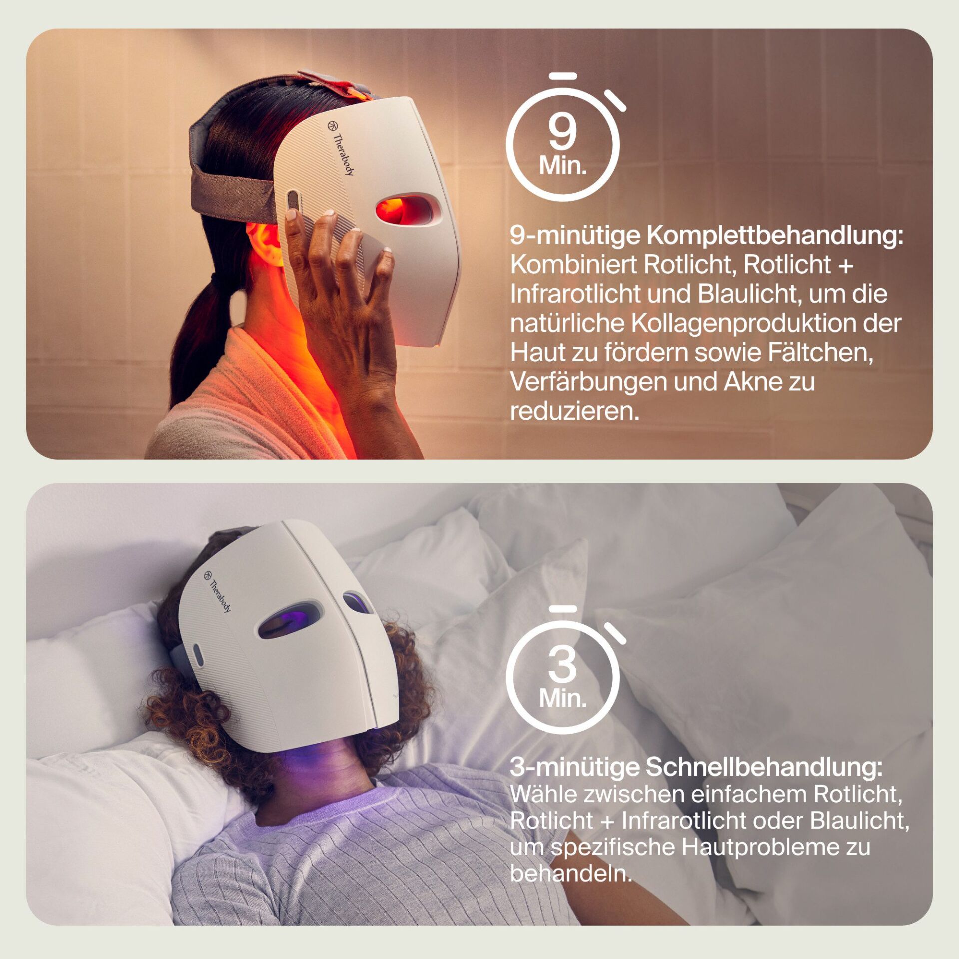 Gesichtsmasken, Rotlichttherapie, Infrarotlicht, Kompakt-Helm, Hautpflege
