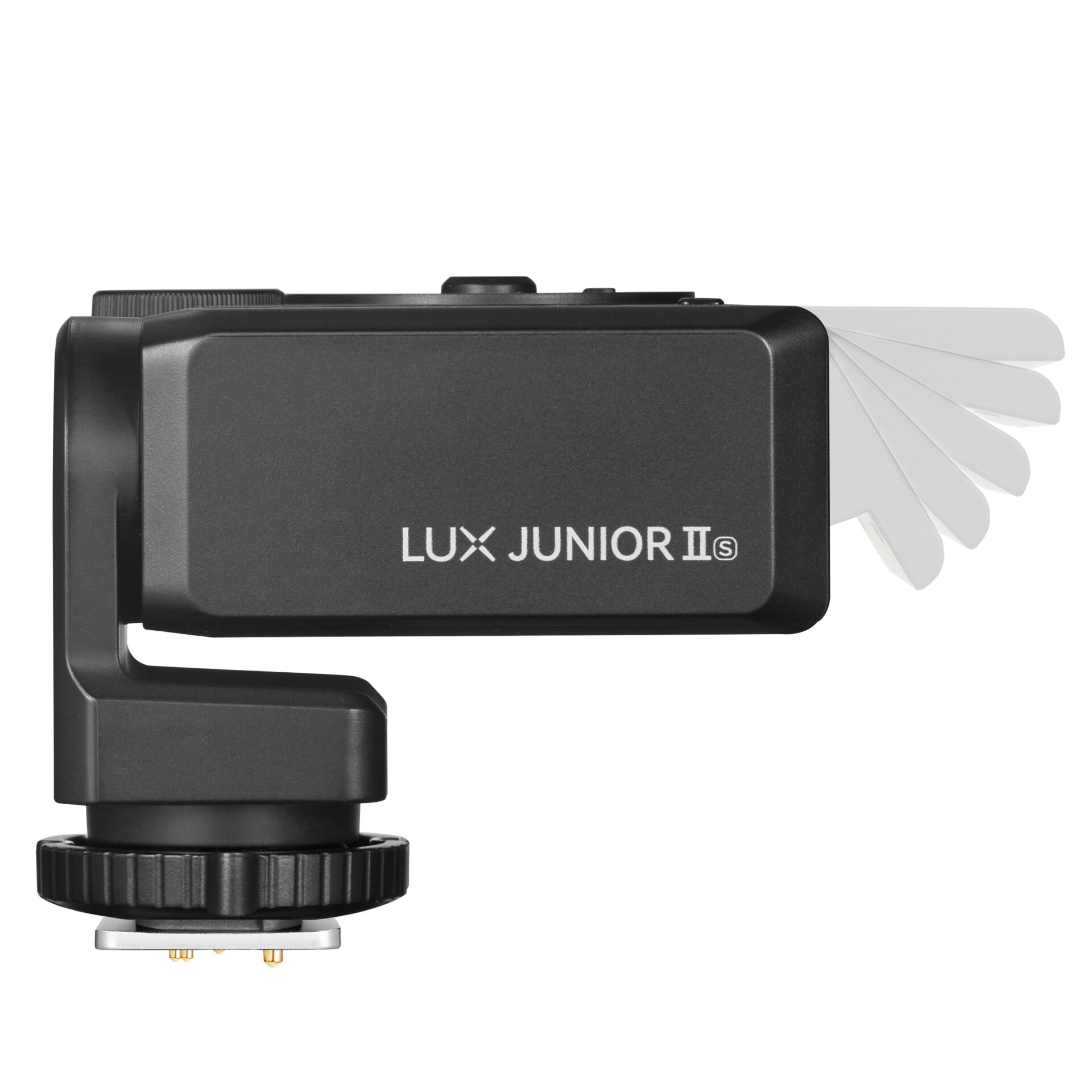 LUX Junior II, Blitzhalter, Blitzkopf, LED-Blitzgerät, Kamerazubehör