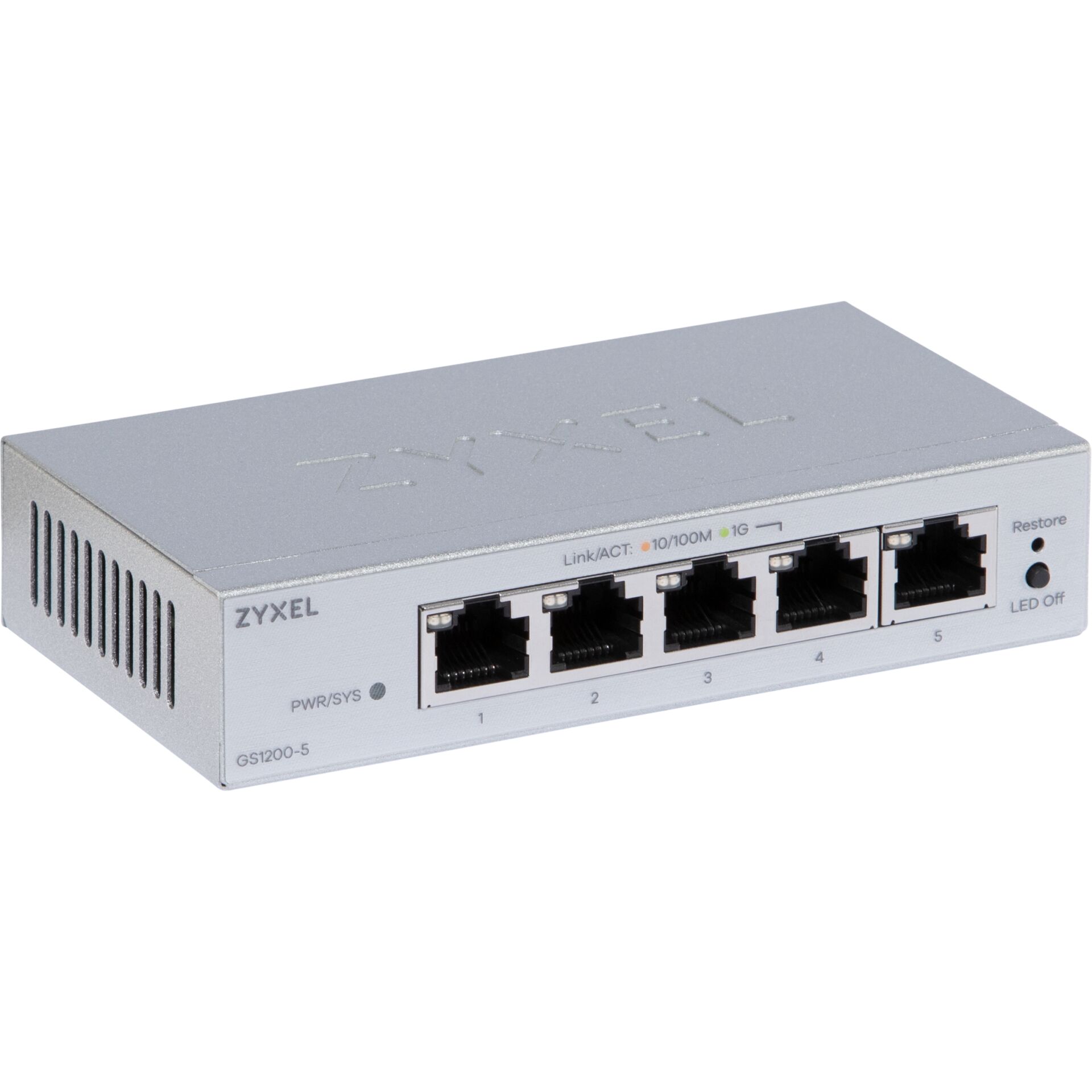 PoE-Switch, 5 Ports, Ethernet-Switch, Metallengehäuse, Netzwerkgerät