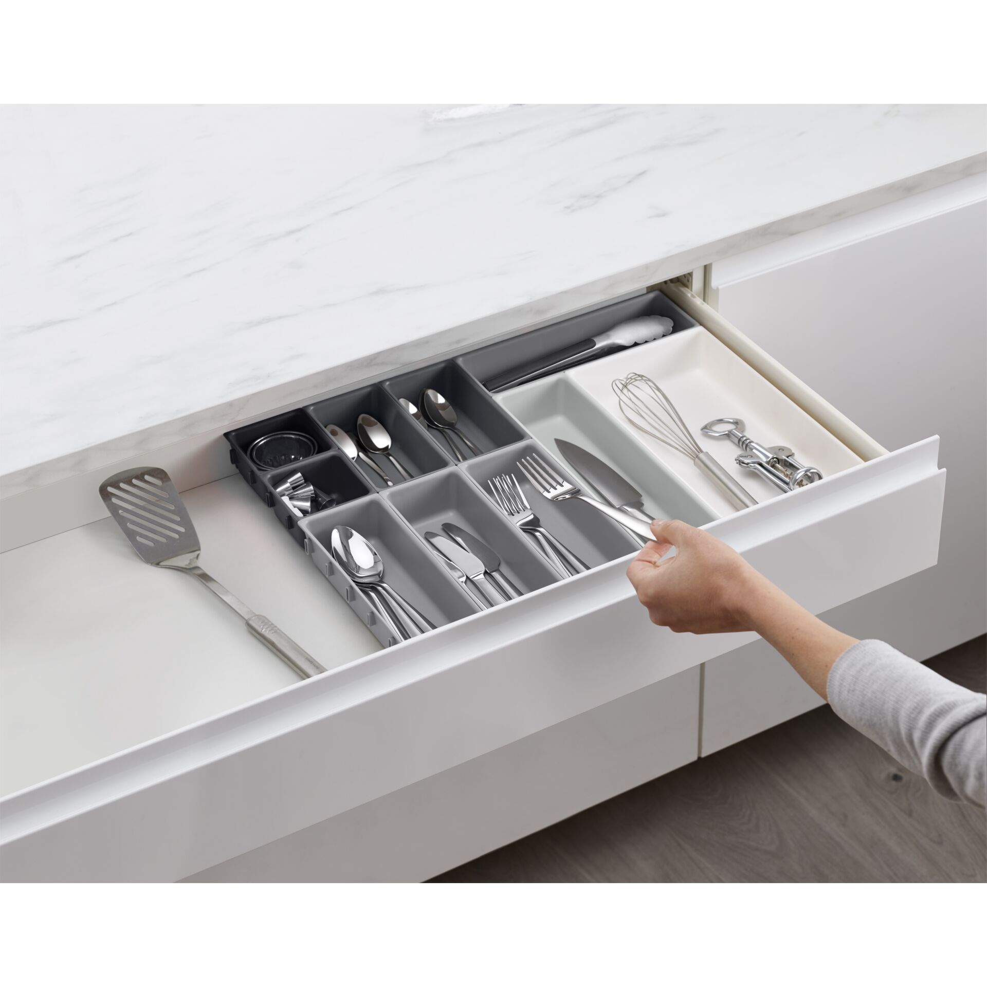 Schublade, Mobiliar, Besteck, Gabel, Löffel